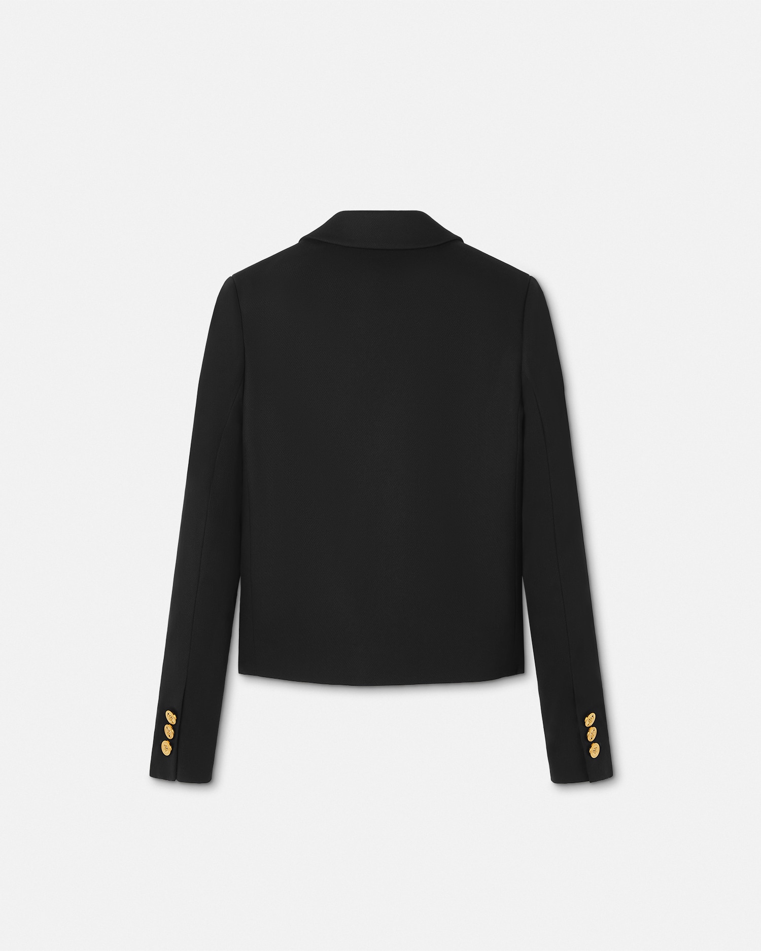 Gabardine Crop Boxy Blazer