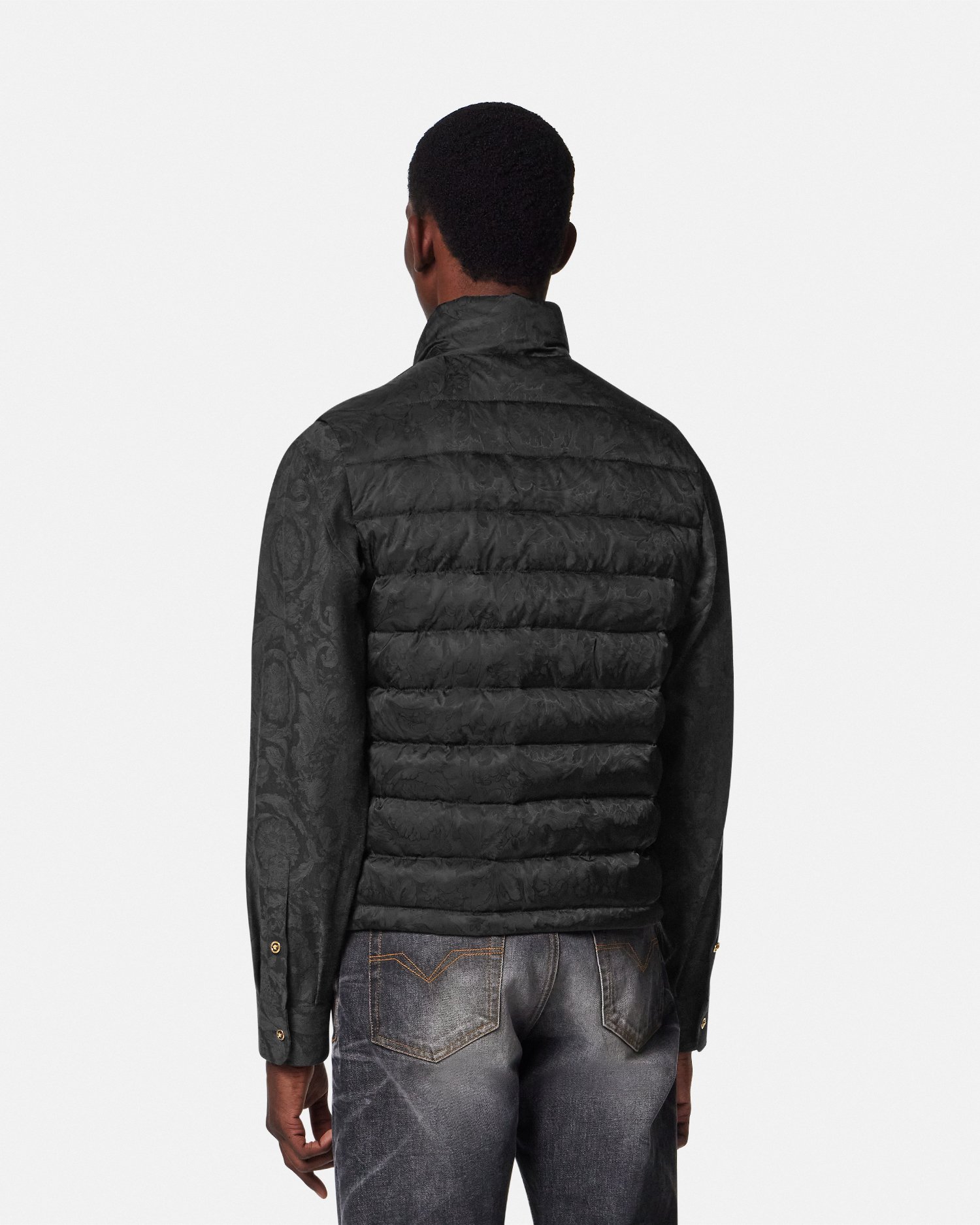 Barocco Jacquard Puffer Vest