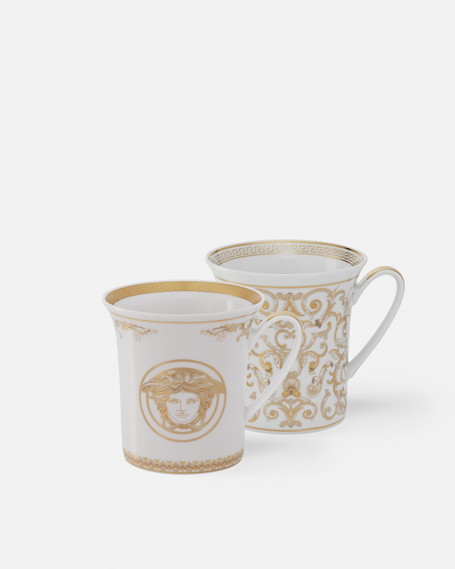 Versace Ensemble De 2 Mugs Medusa Gala In Brown