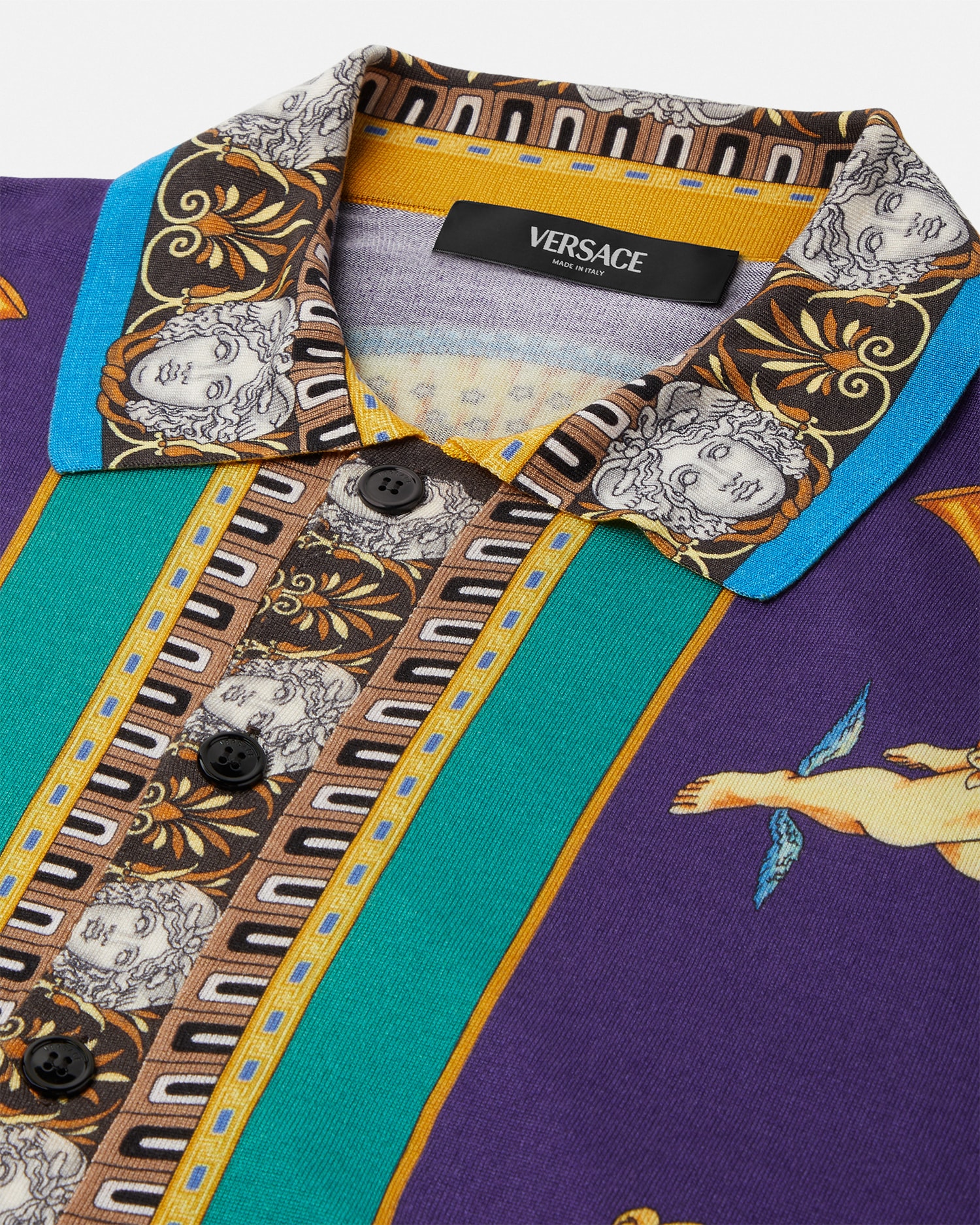 Hall of Statues Silk Knit Shirt