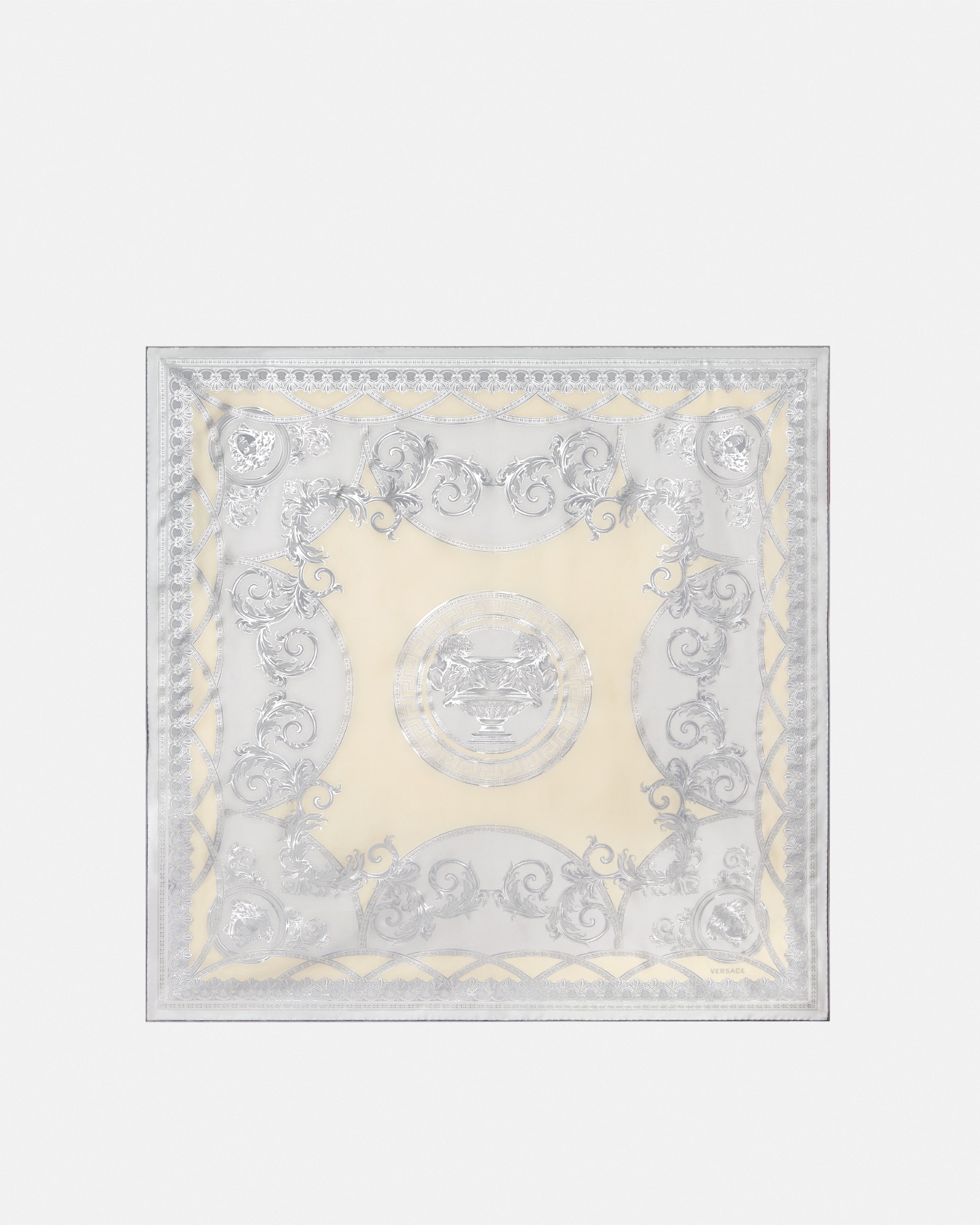 Versace La Coupe Des Dieux Silk Foulard 90 Cm In Print