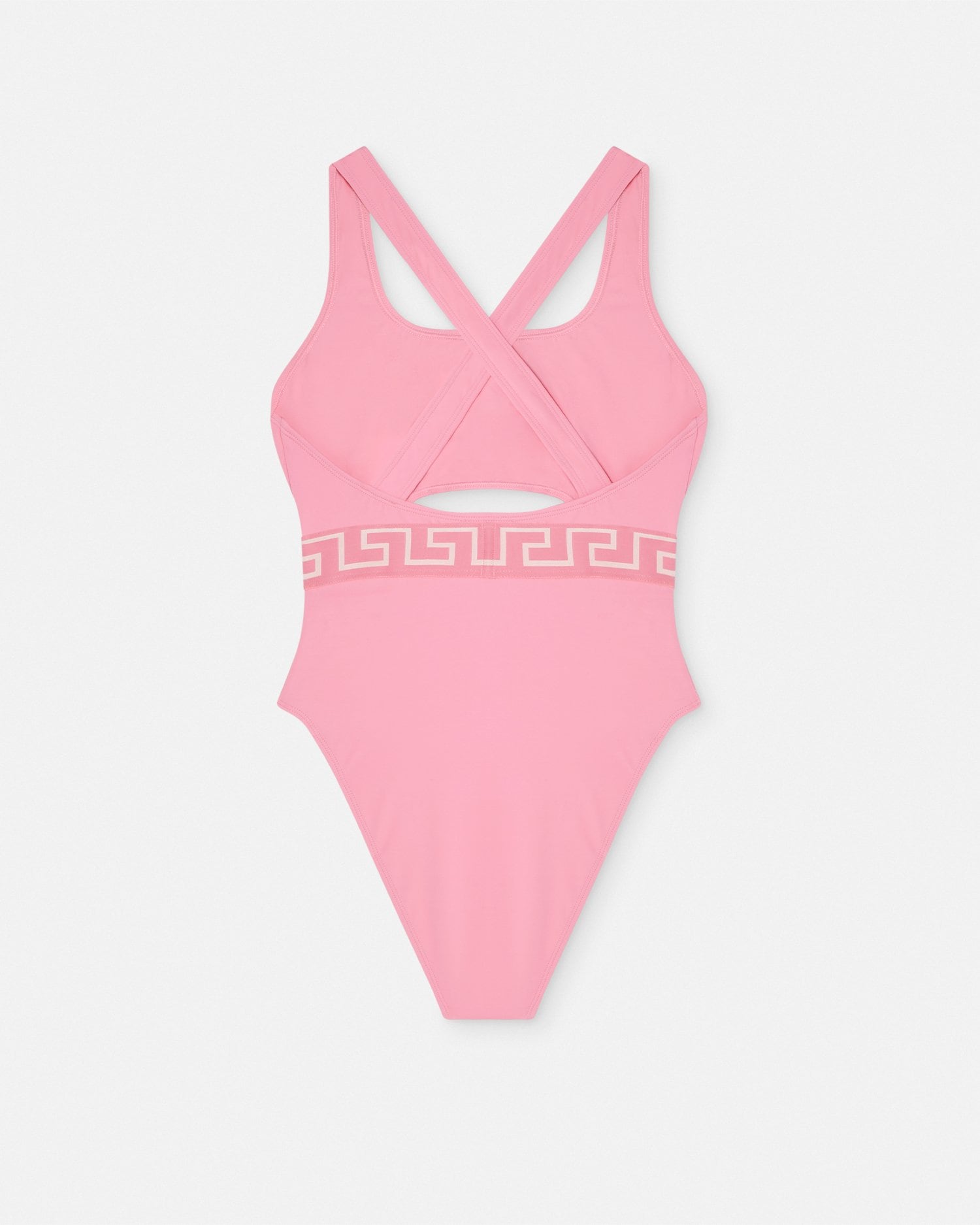 Greca Border One-Piece Swimsuit