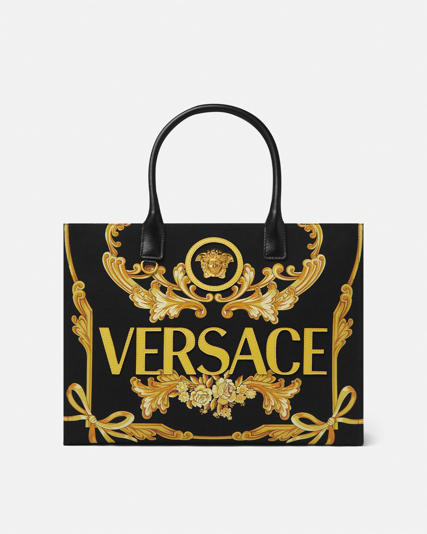 Versace Cameo La Medusa Large Tote Bag In Print
