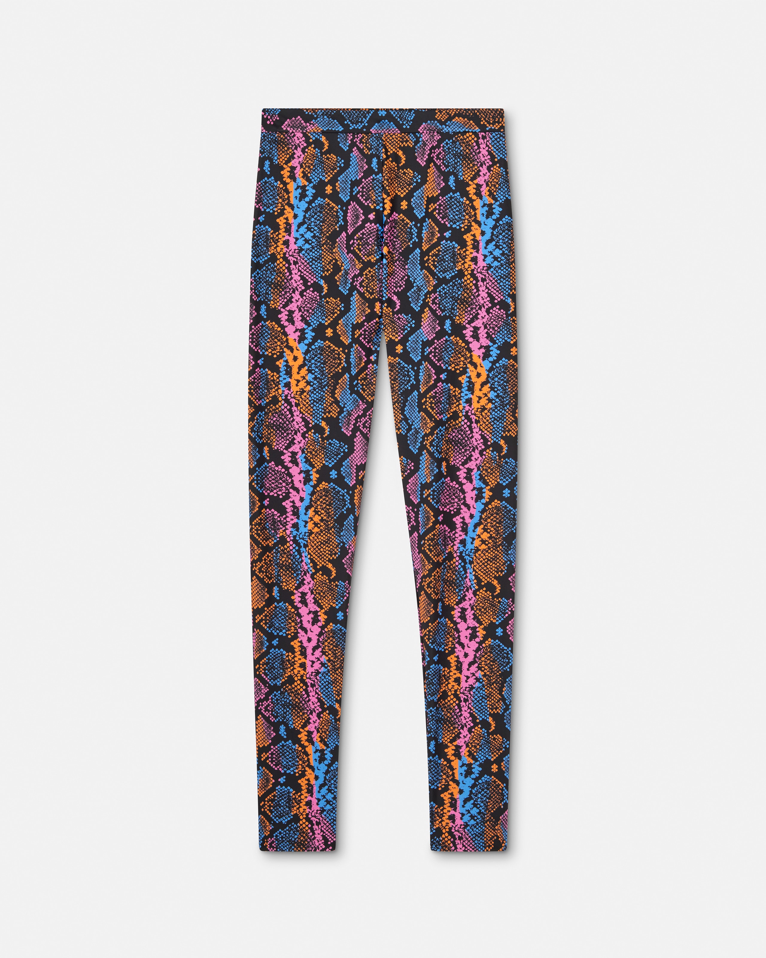 Versace Printed Leggings In Multi