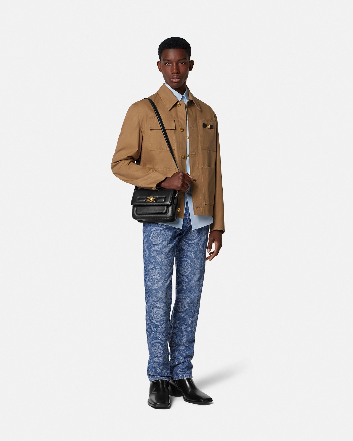 Barocco Jacquard Regular-Fit Jeans