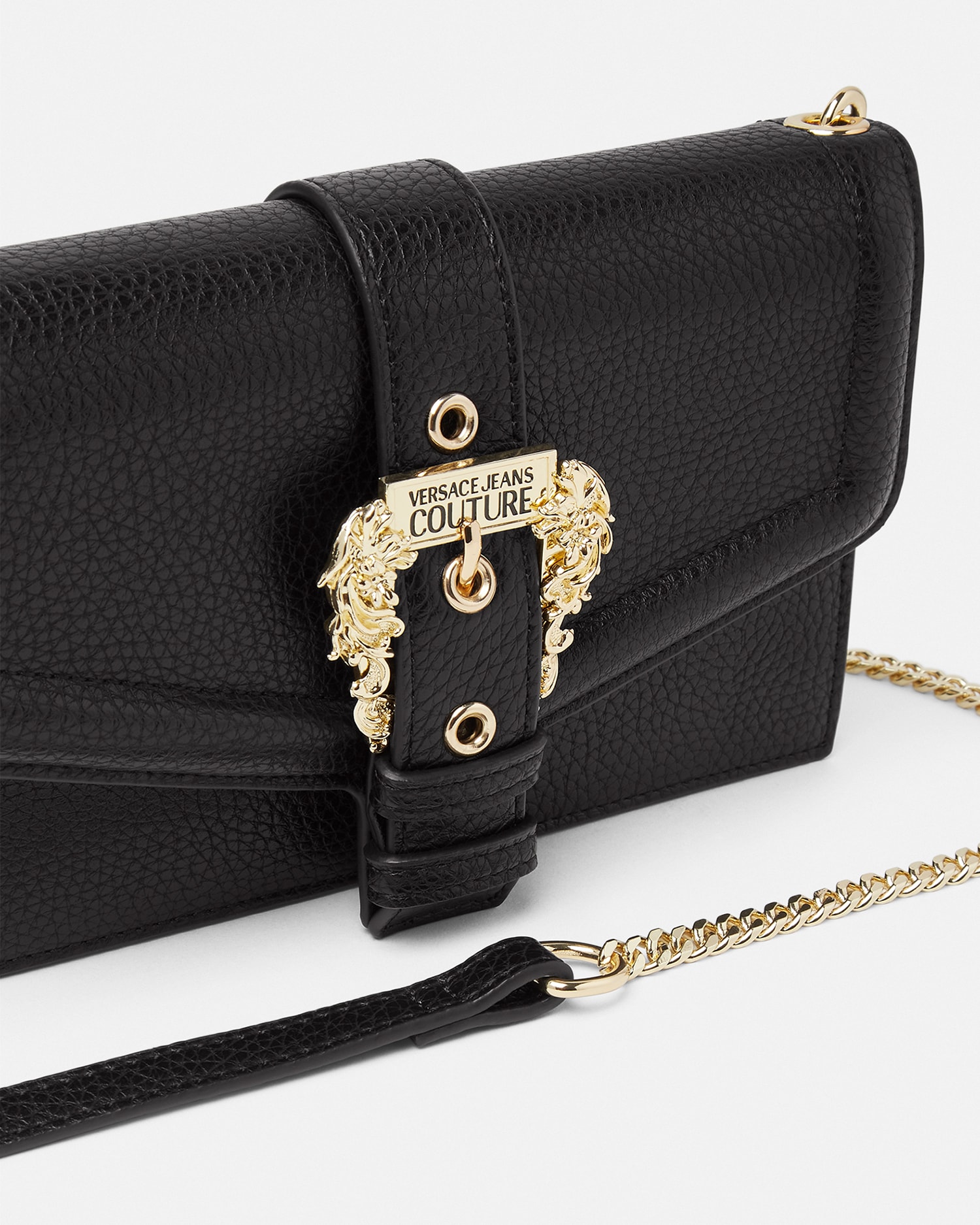Couture1 Shoulder Bag Black,Print | VERSACE US