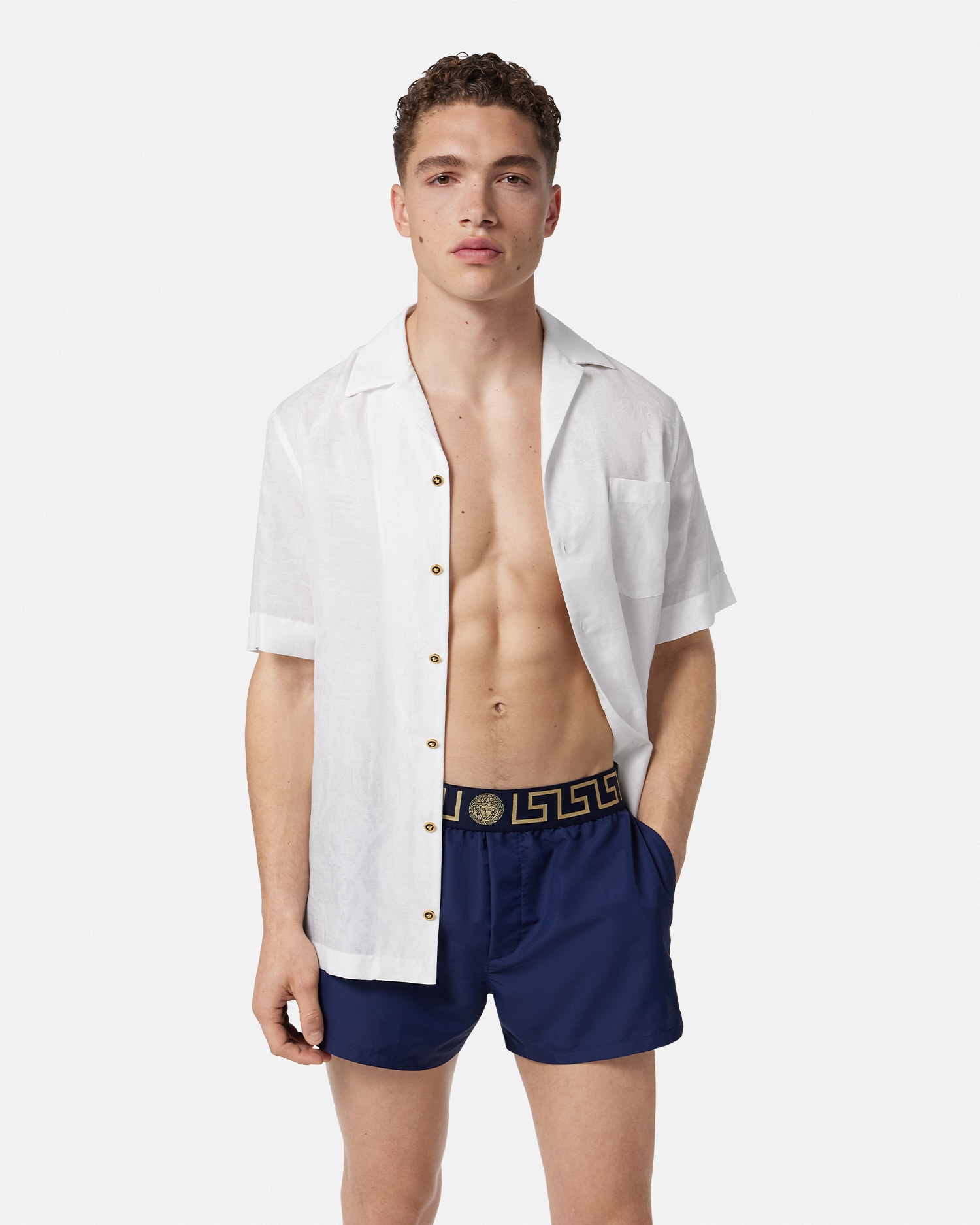 Swim Shorts Blue | VERSACE US