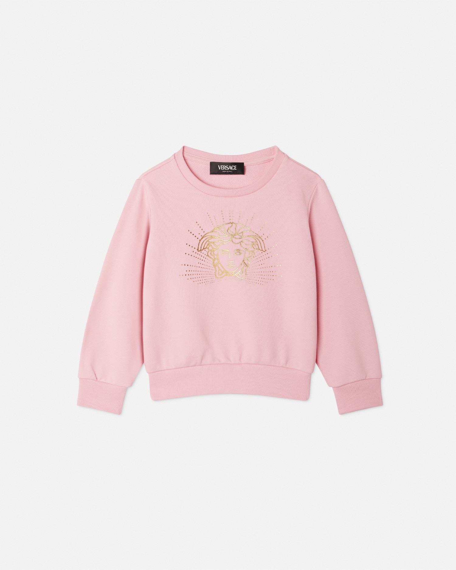 Versace Medusa Kids Sweatshirt In Pink