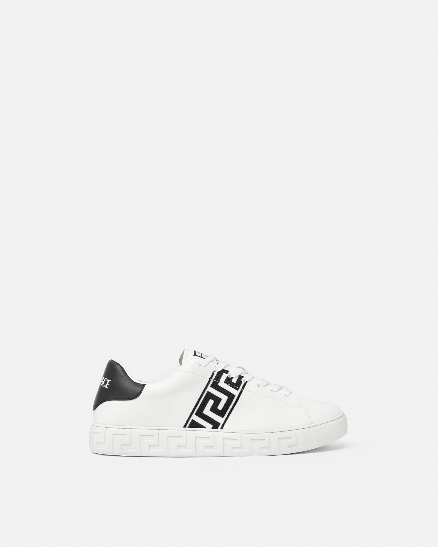 Greca Embroidered Nylon Sneakers