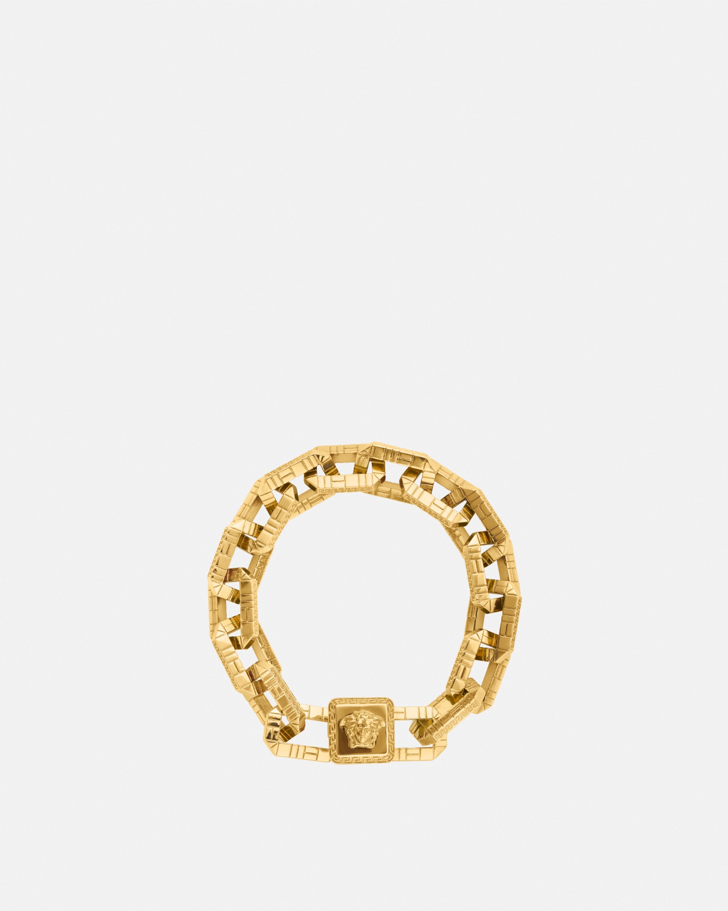 Versace Greca Quilting Bracelet In Gold