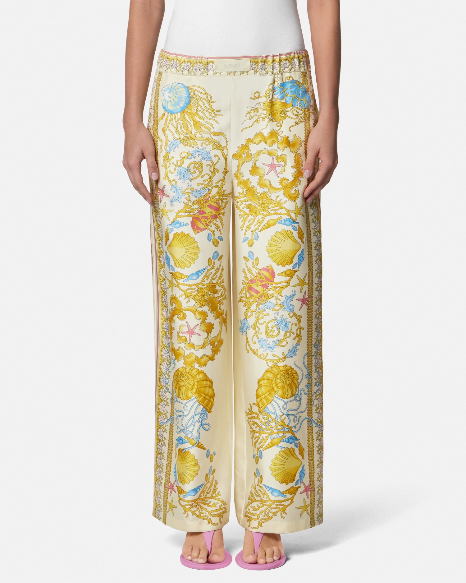 Underwater Barocco Silk Pants