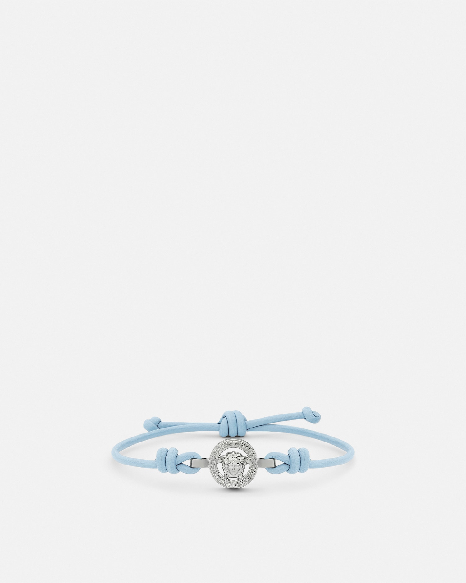 Versace Bracelet En Cuir Medusa '95 In Blue
