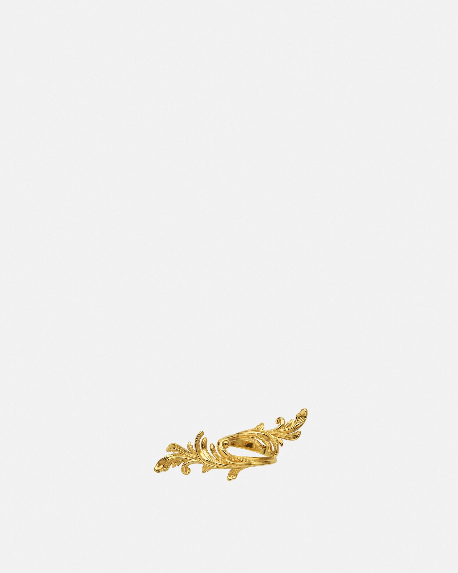 Versace Greca-embellished Ring In Gold