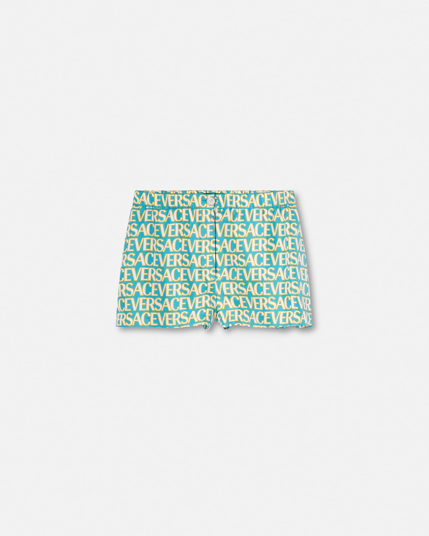 Versace Printed Silk Shorts In Print