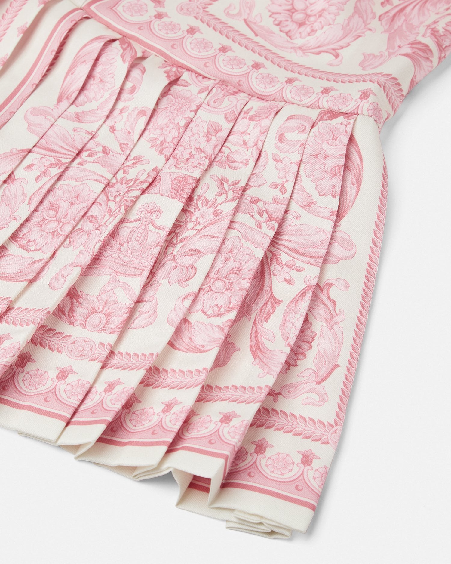 Barocco Foulard Pleated Kids Shirt Dress