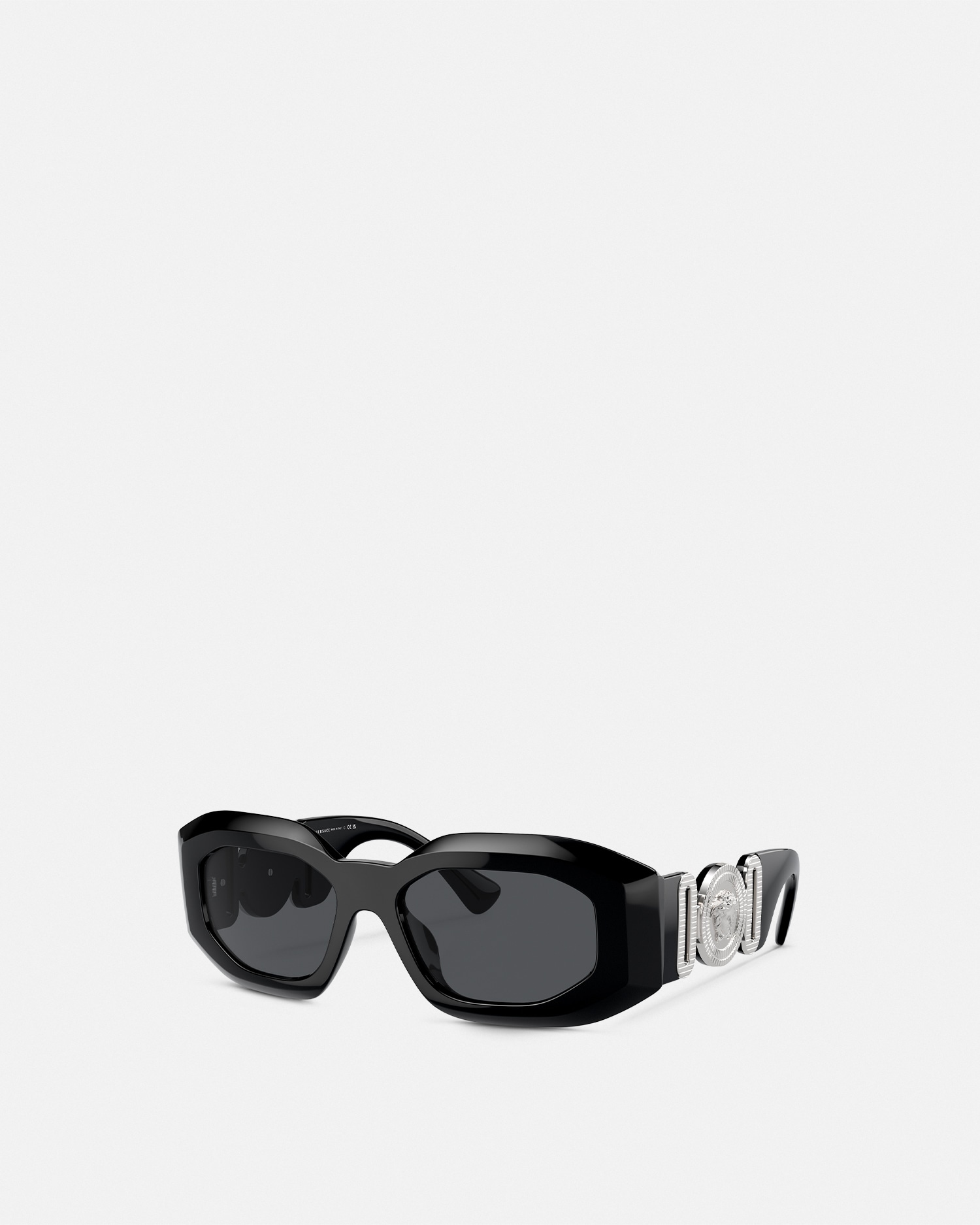 Versace Occhiali Maxi Medusa Biggie Sunglasses In Black