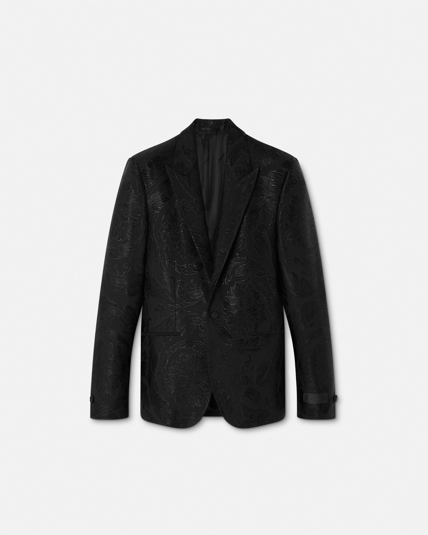 Versace Blazer À Coupe Droite En Jacquard Barocco