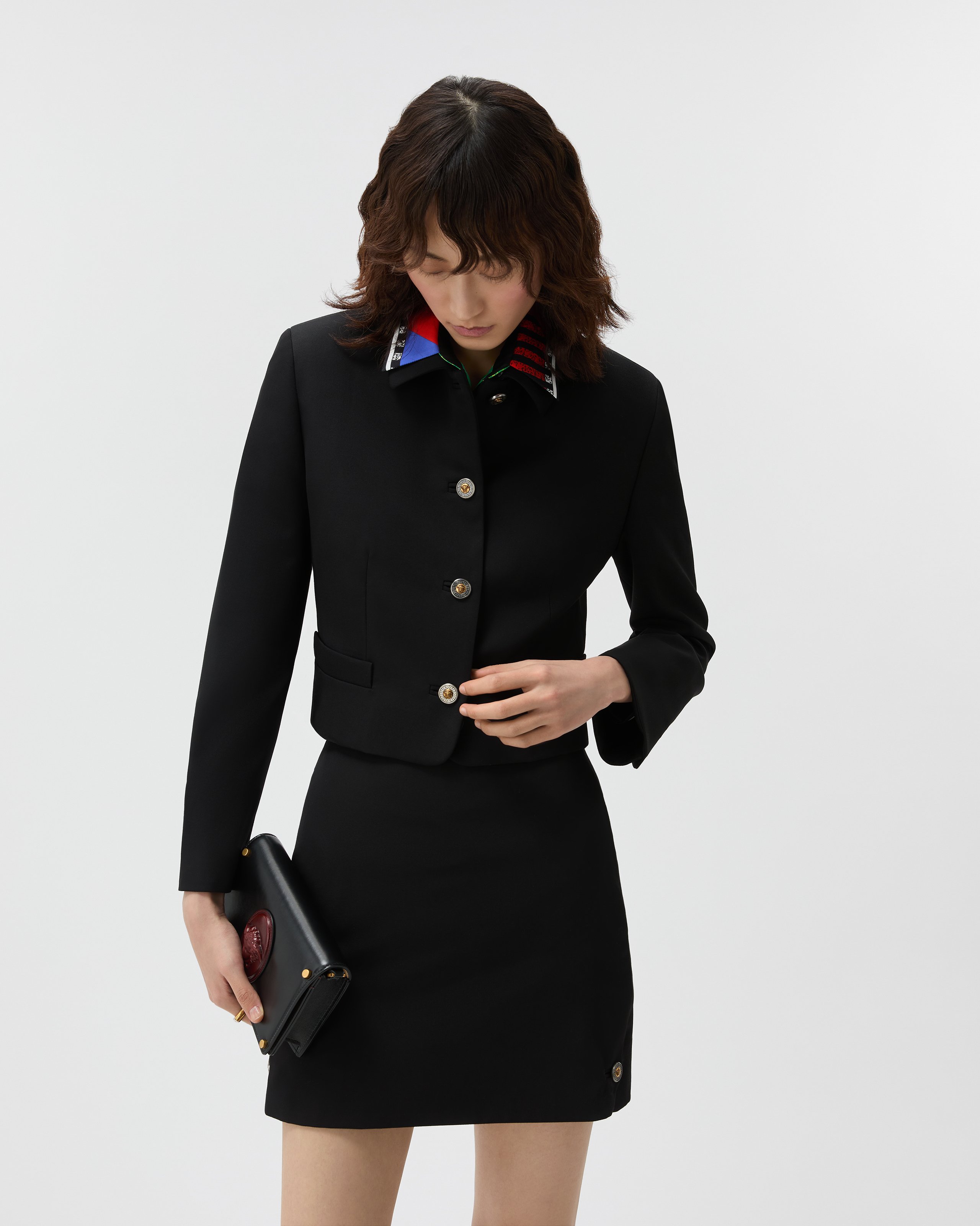 black dress jacket for women Anne Klein 2Pc & Set, 14 / Neil Allyn Sequin Trim Black Dress &