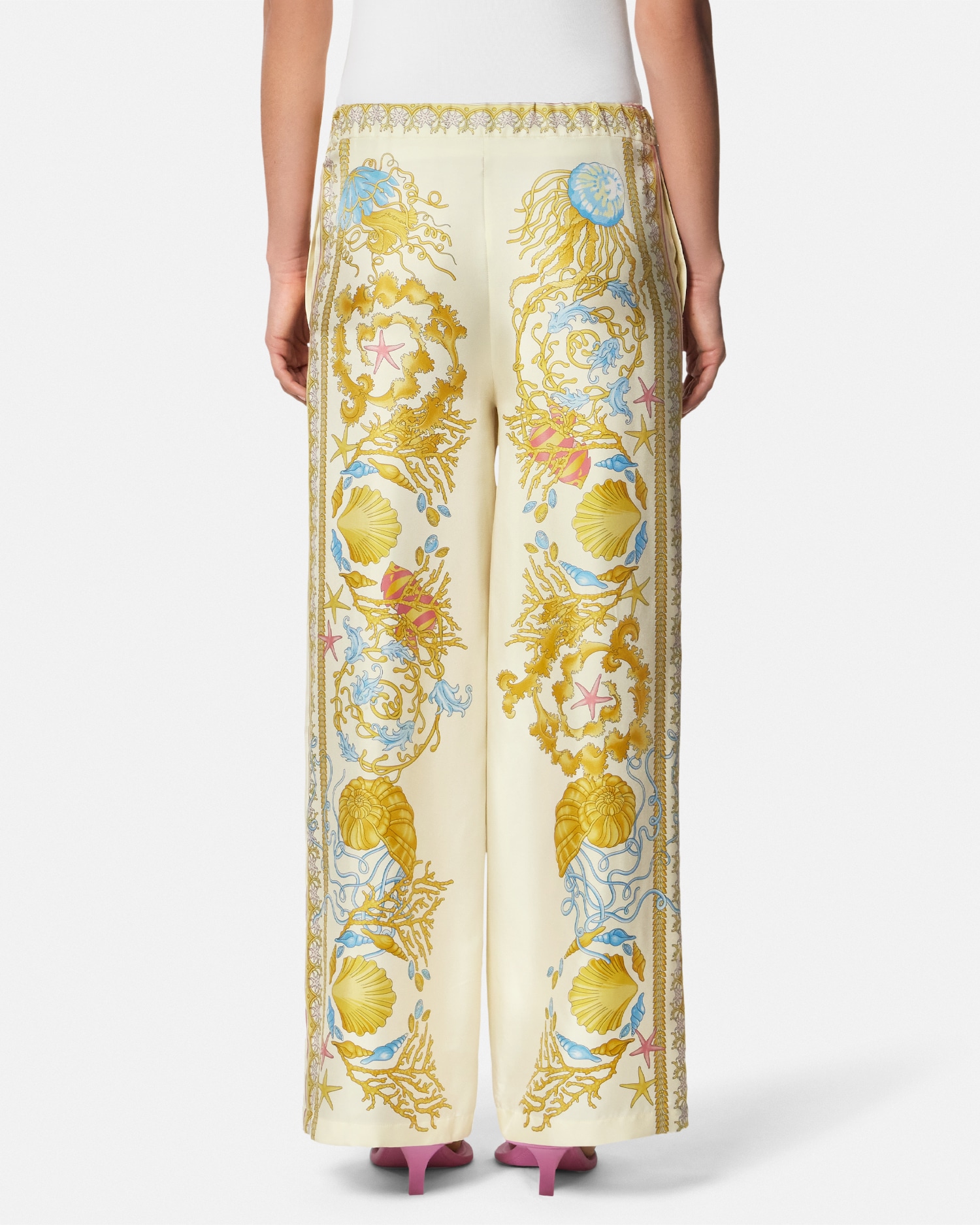 Underwater Barocco Silk Pants