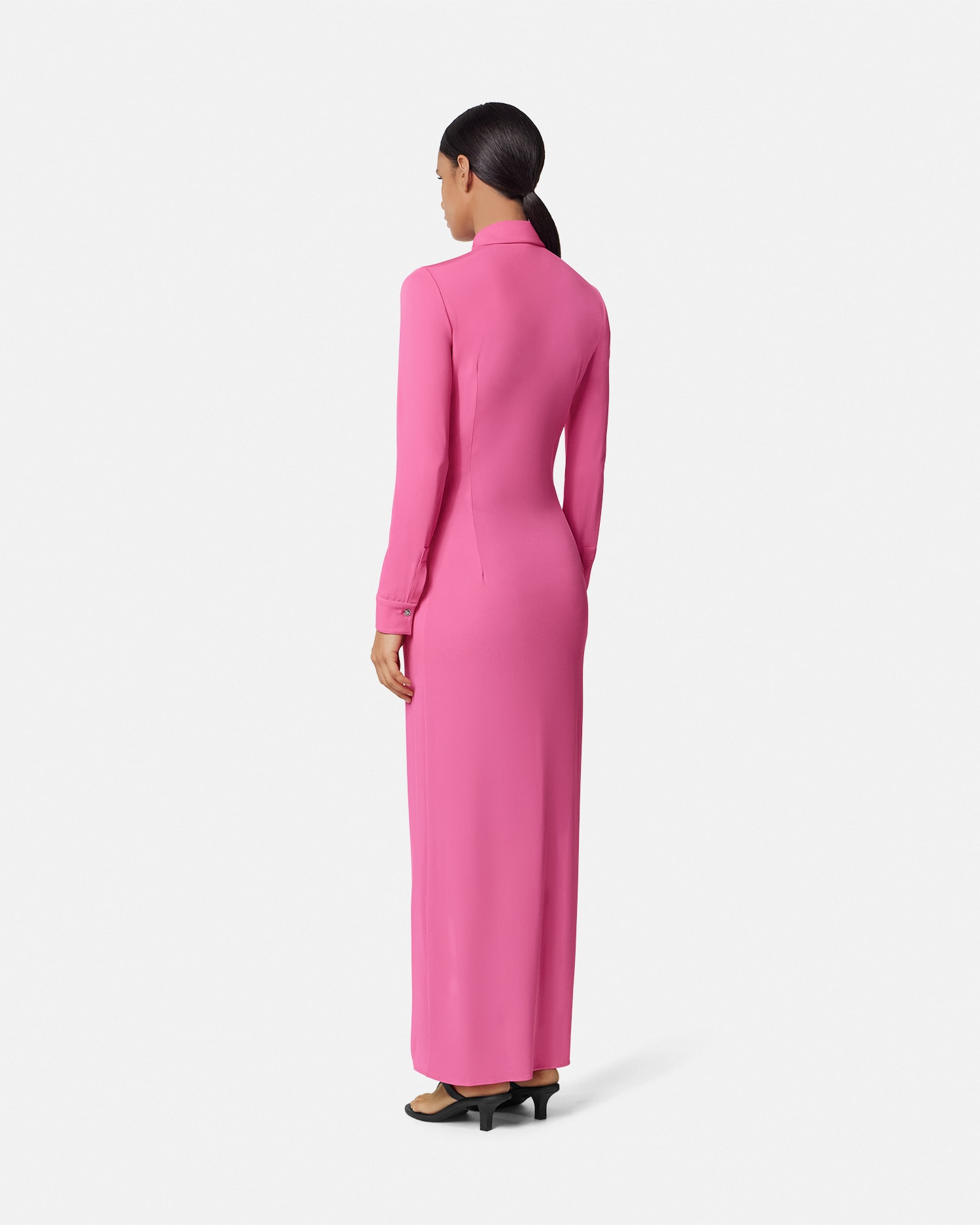 Fitted Maxi Shirt Dress