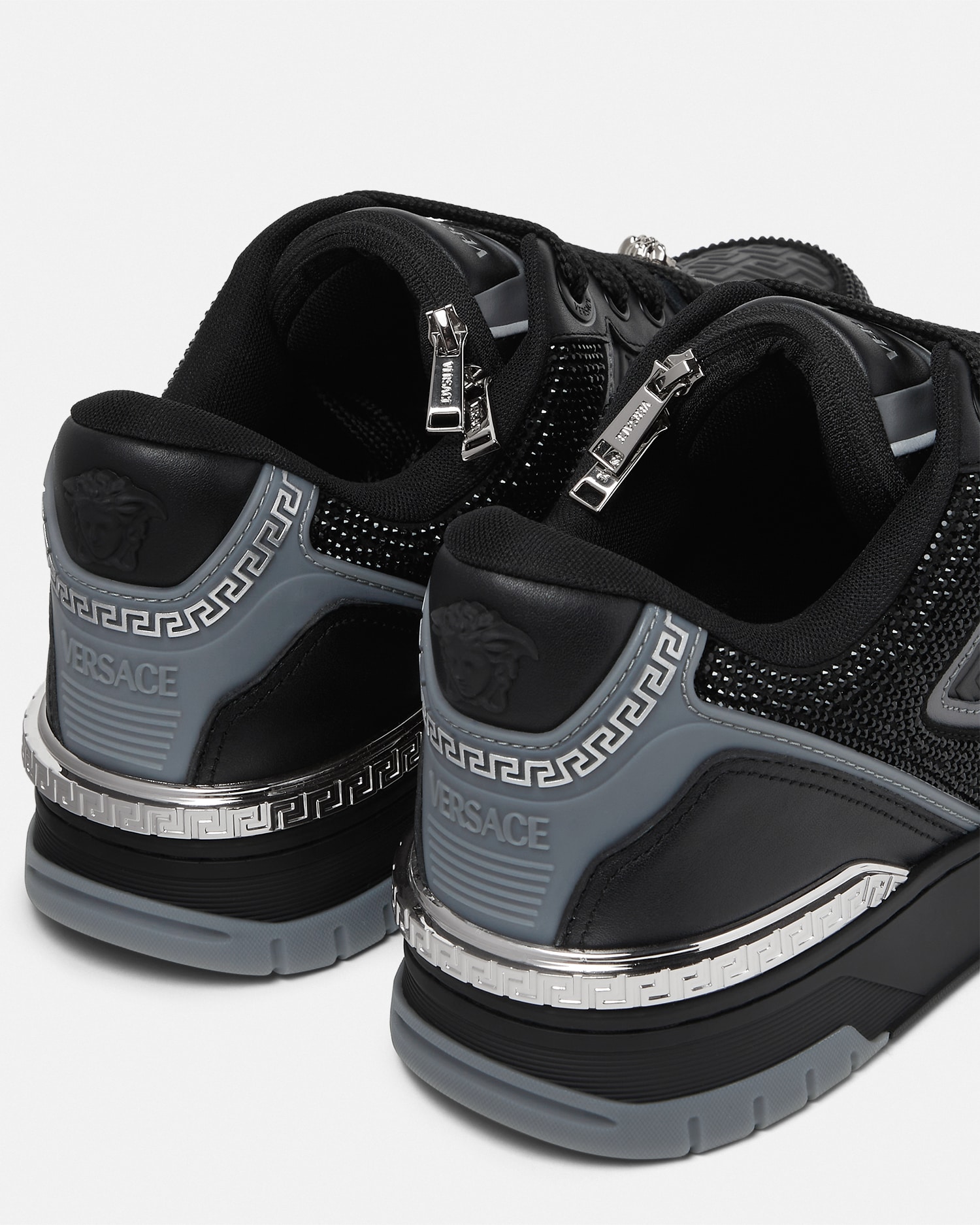 Biggie Basket Embellished Leather Sneakers