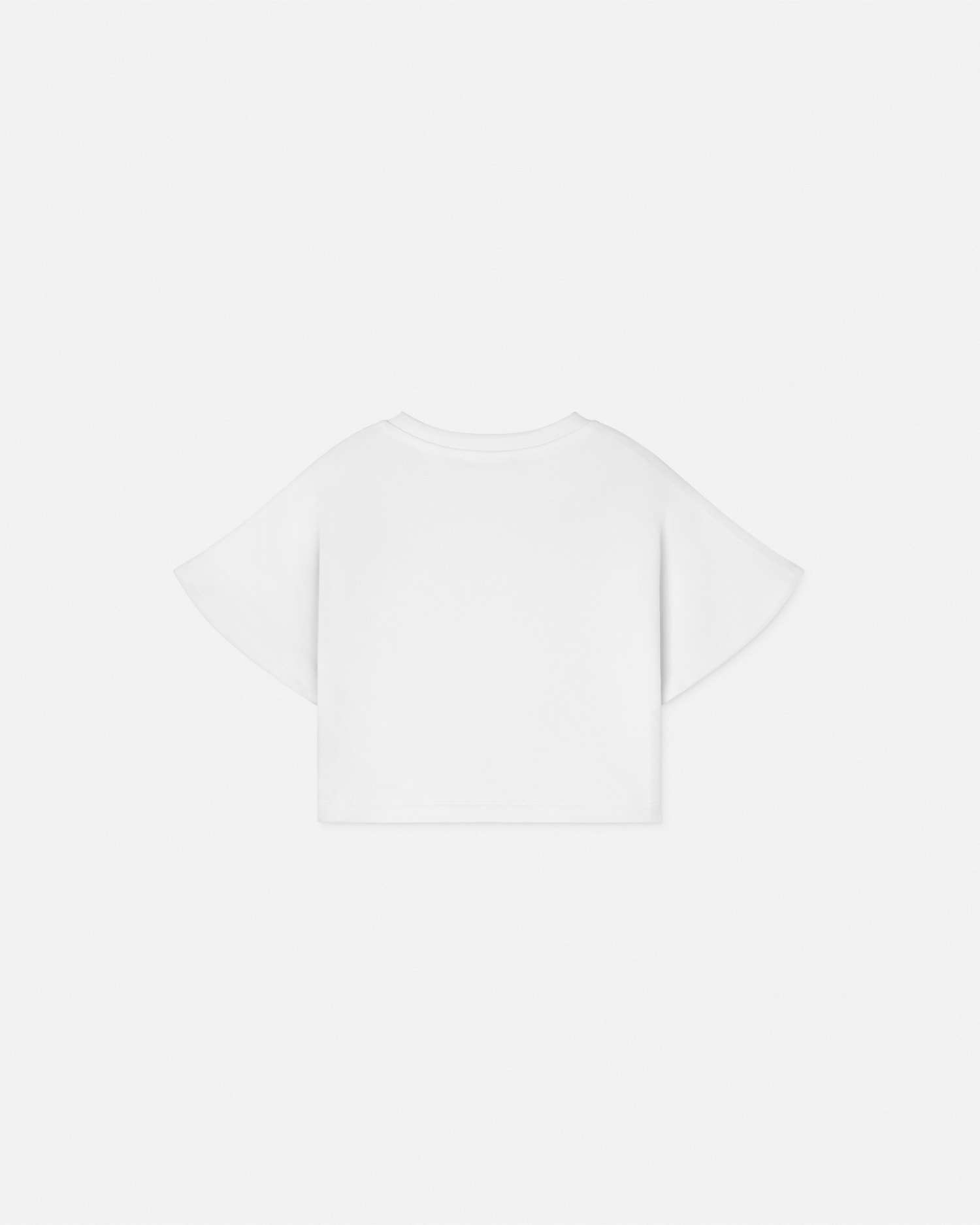 Embroidered Sangallo Crop Kids Sweatshirt
