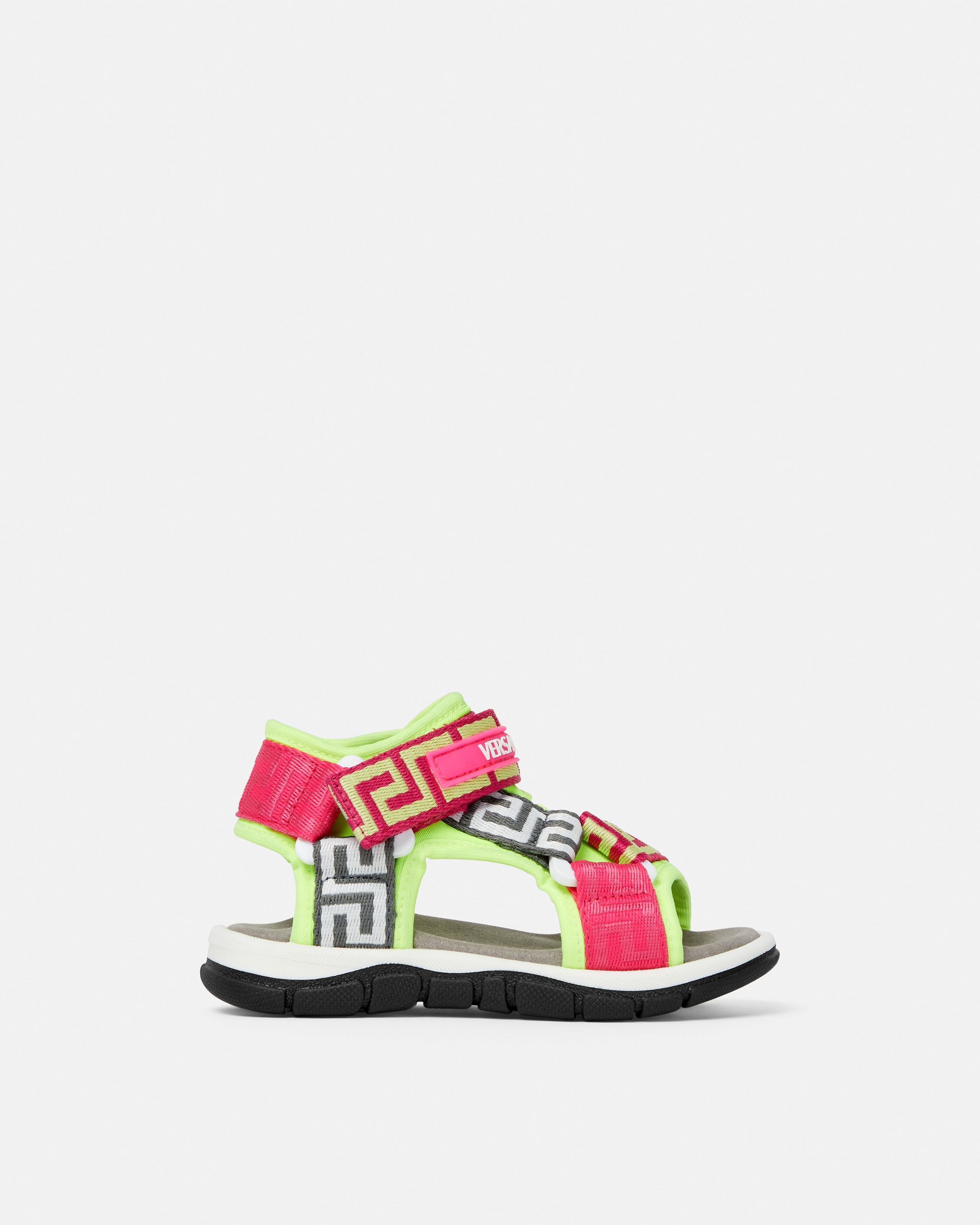 Versace Trigreca Kids Sandales En Nylon In Pink