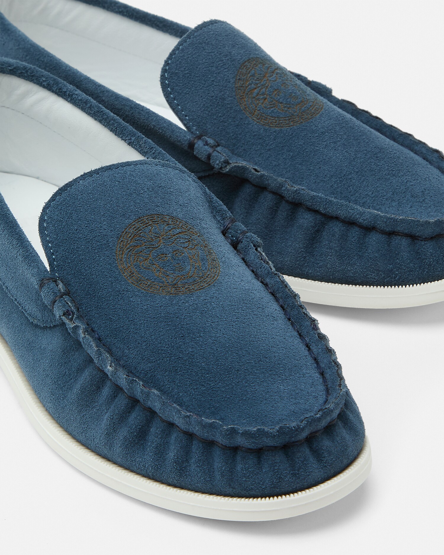 Medusa Suede Kids Loafers