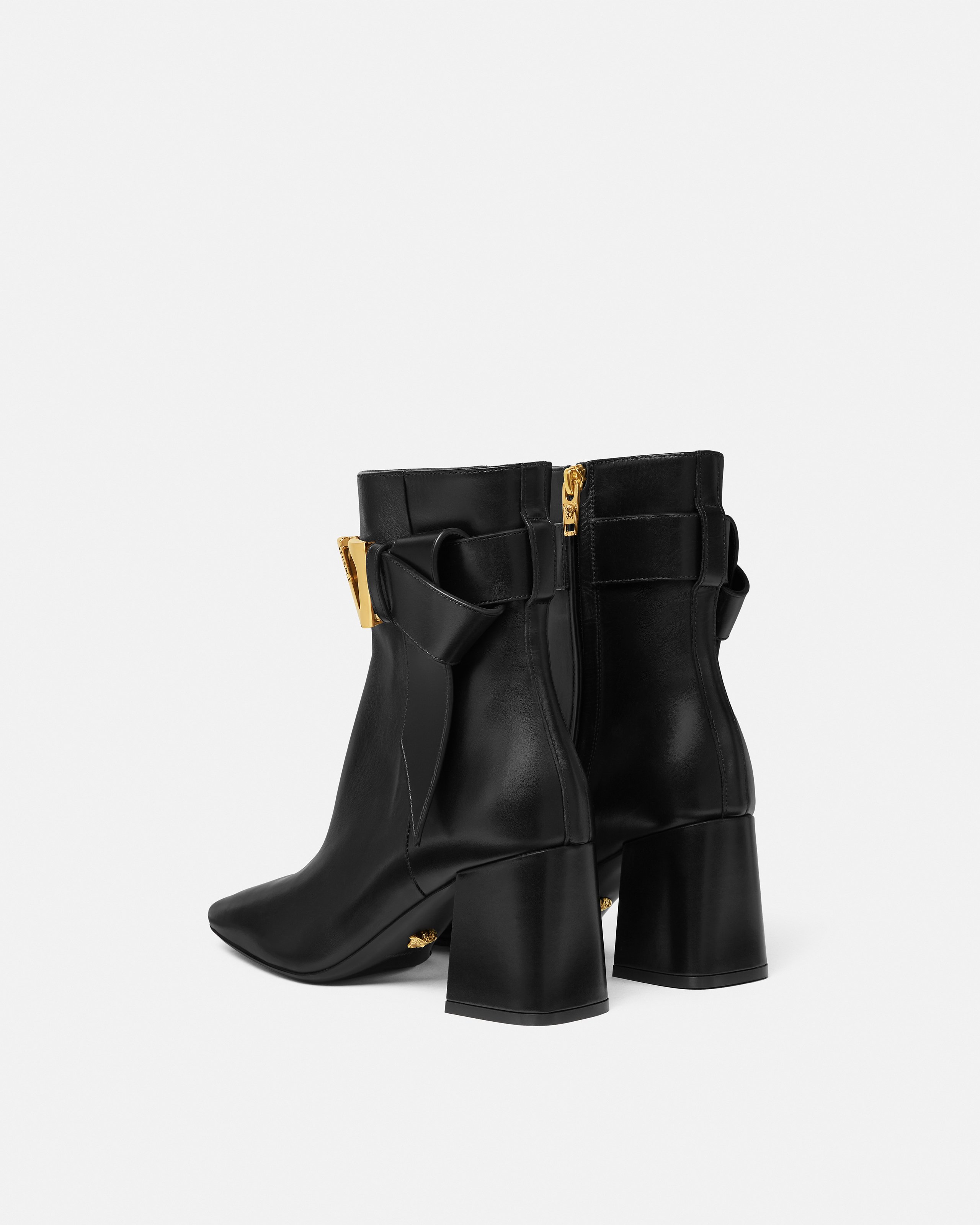 V Leather Boots 70 mm