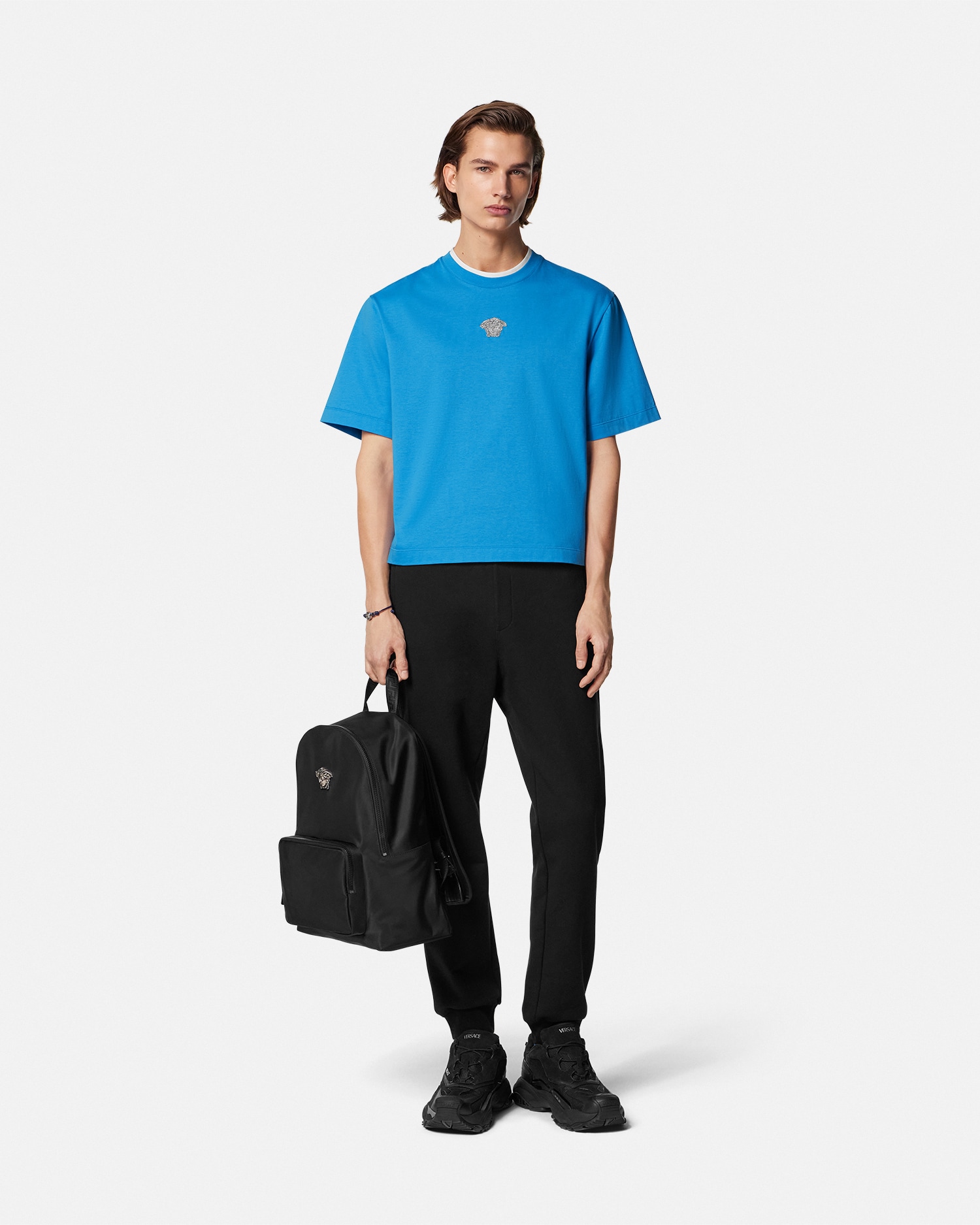 Embroidered Medusa Boxy T-Shirt