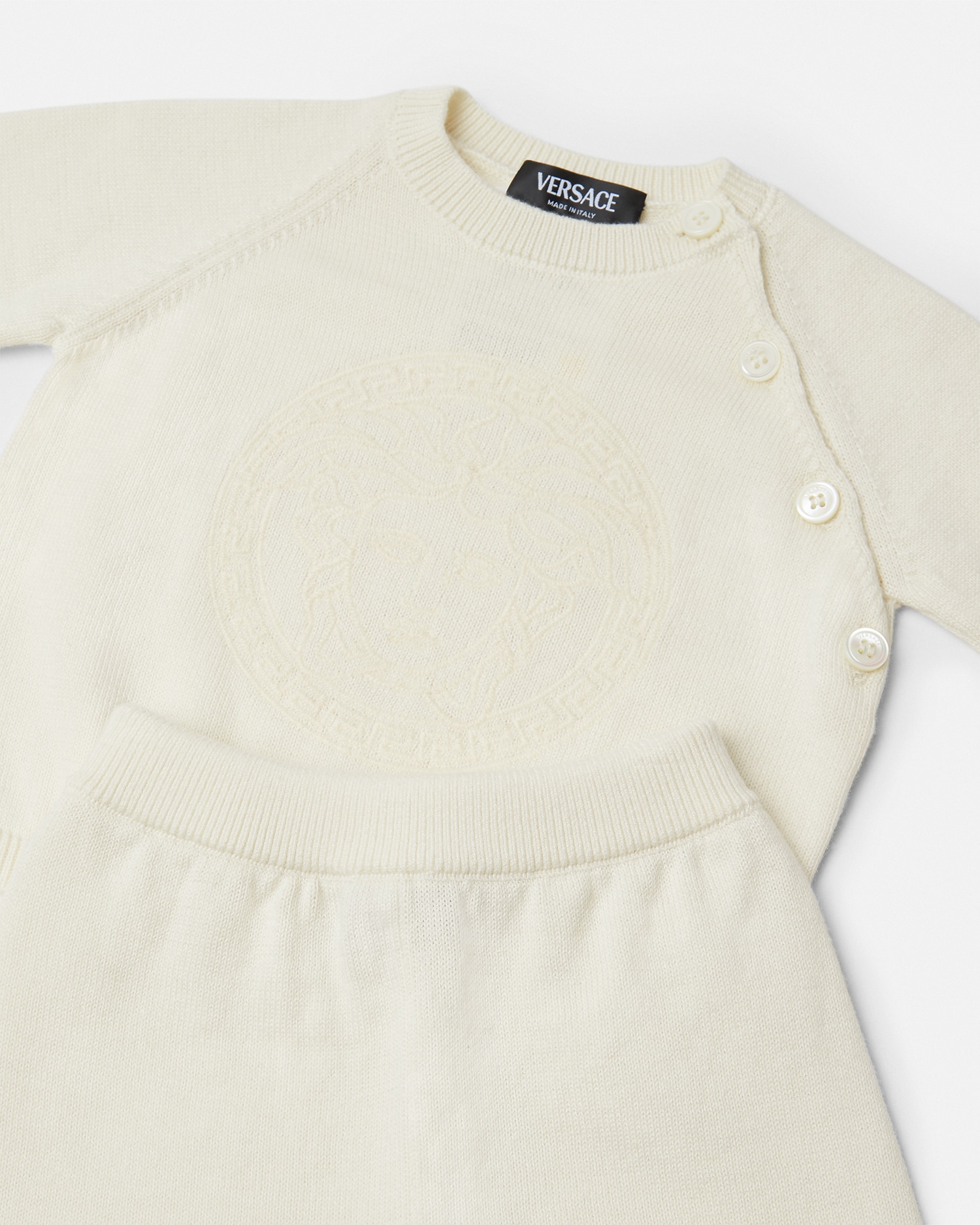 Embroidered Medusa Baby Knit Set