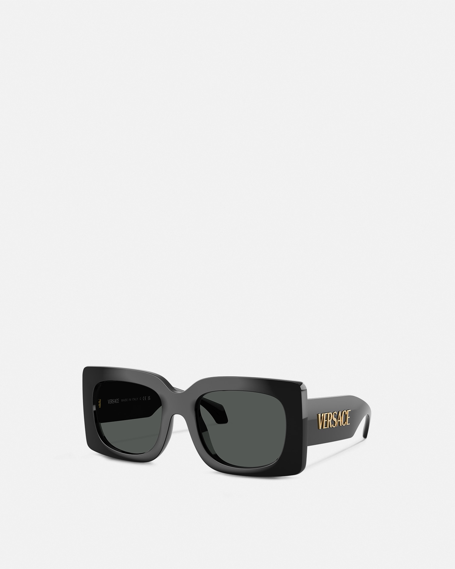 Versace Signature Squared Sunglasses In Black