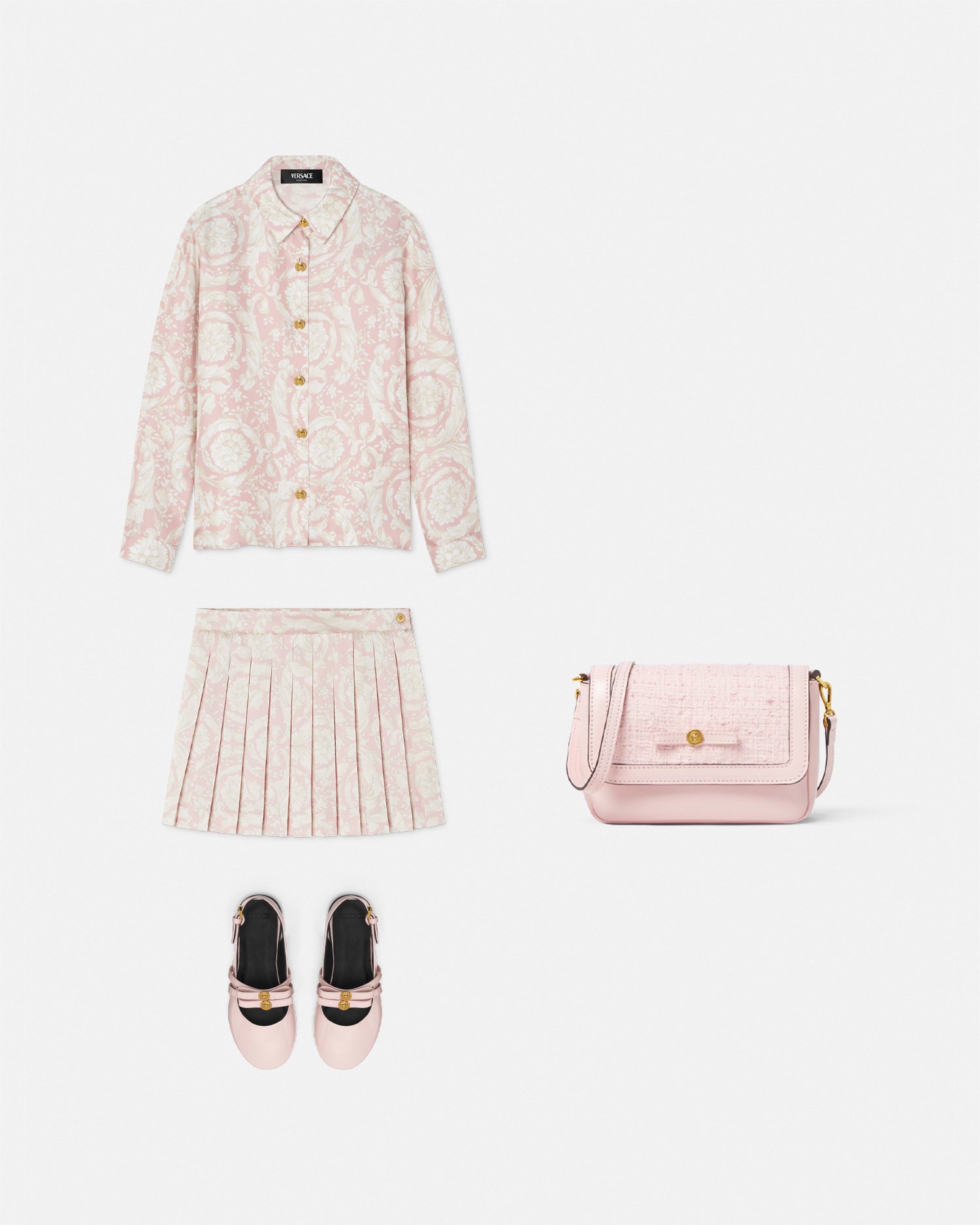 Barocco Pleated Kids Skirt