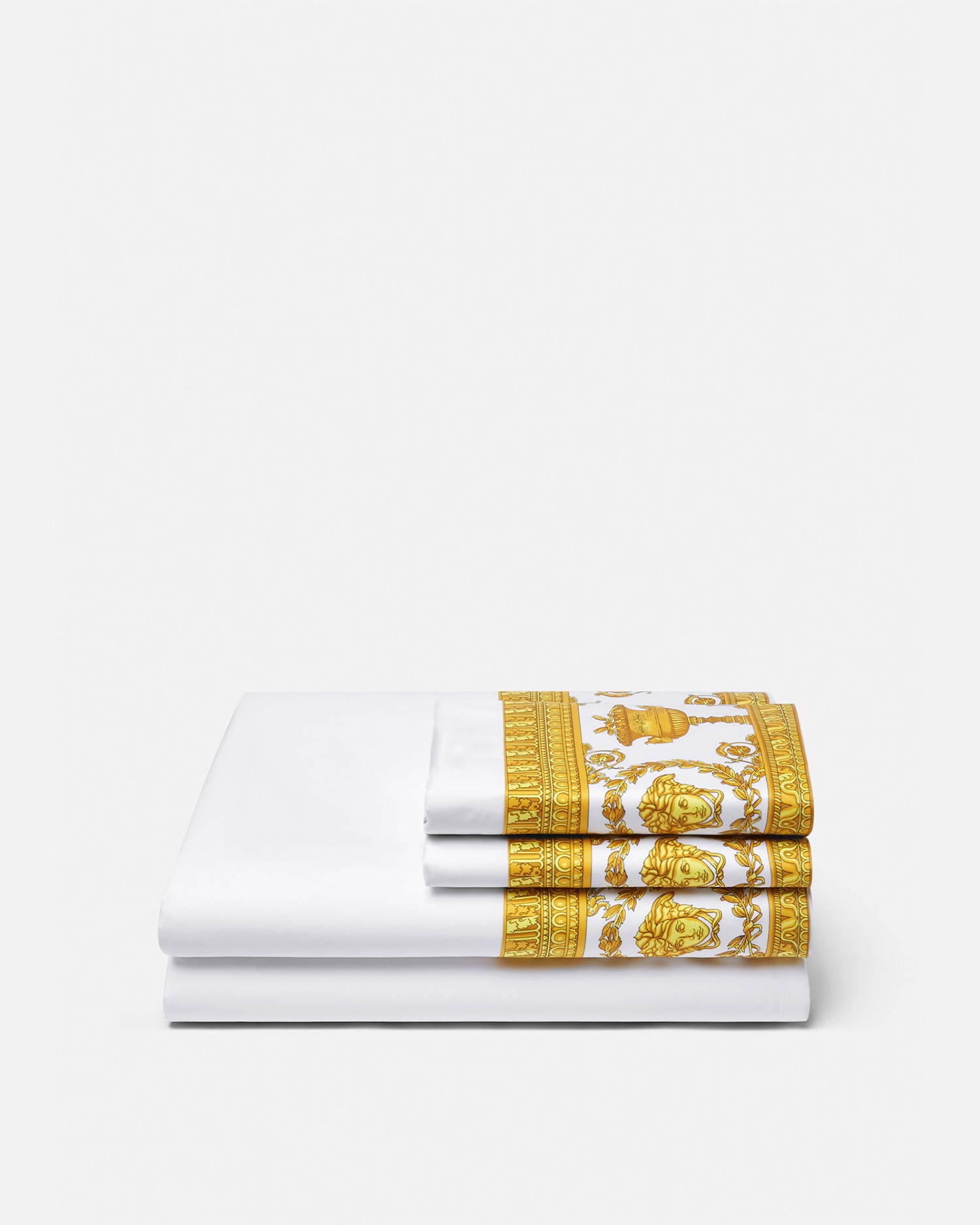 Versace I ♡ Baroque King/cali Bed Set In White