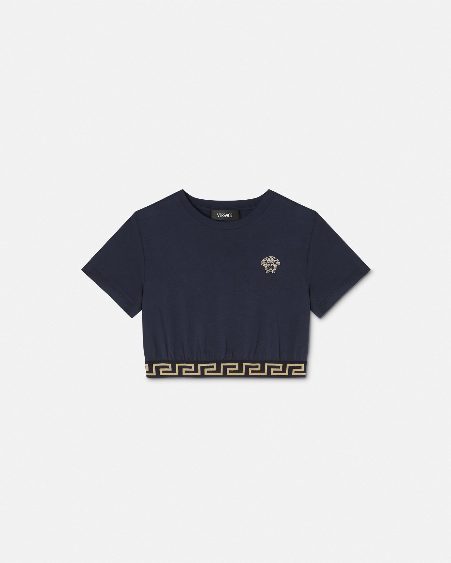 Versace T-shirt Greca Kids In Bleu
