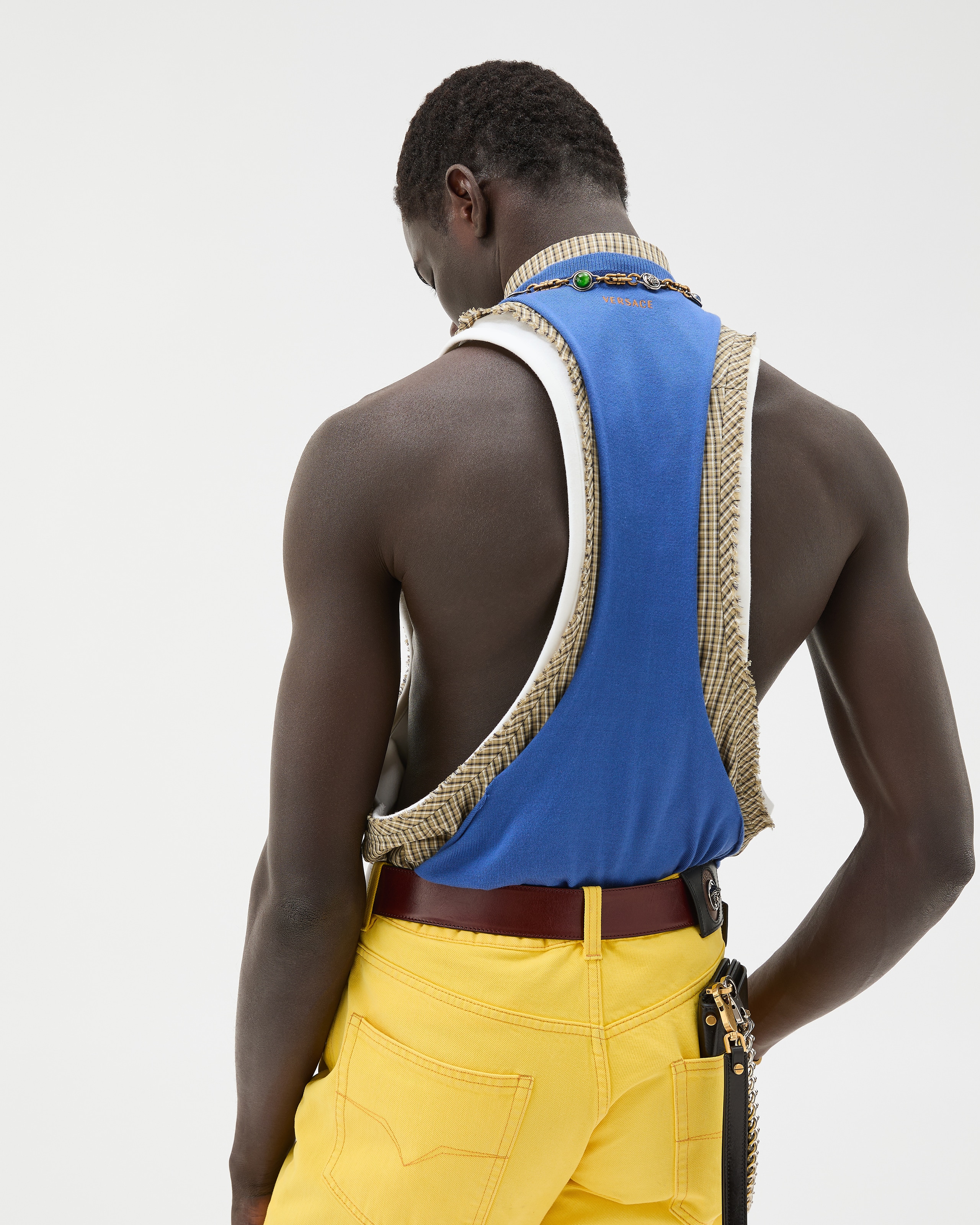 Cotton Knit Tank Top | VERSACE US