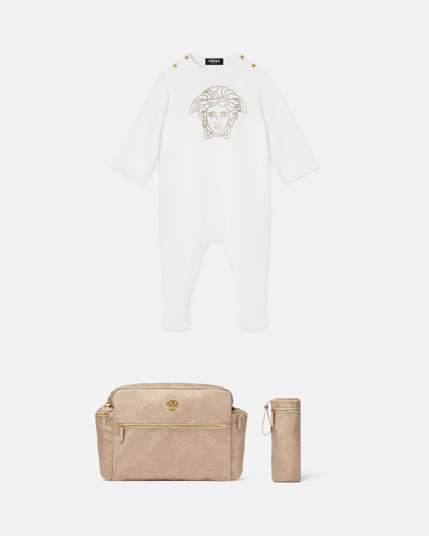 Studded Medusa Baby Sleepsuit