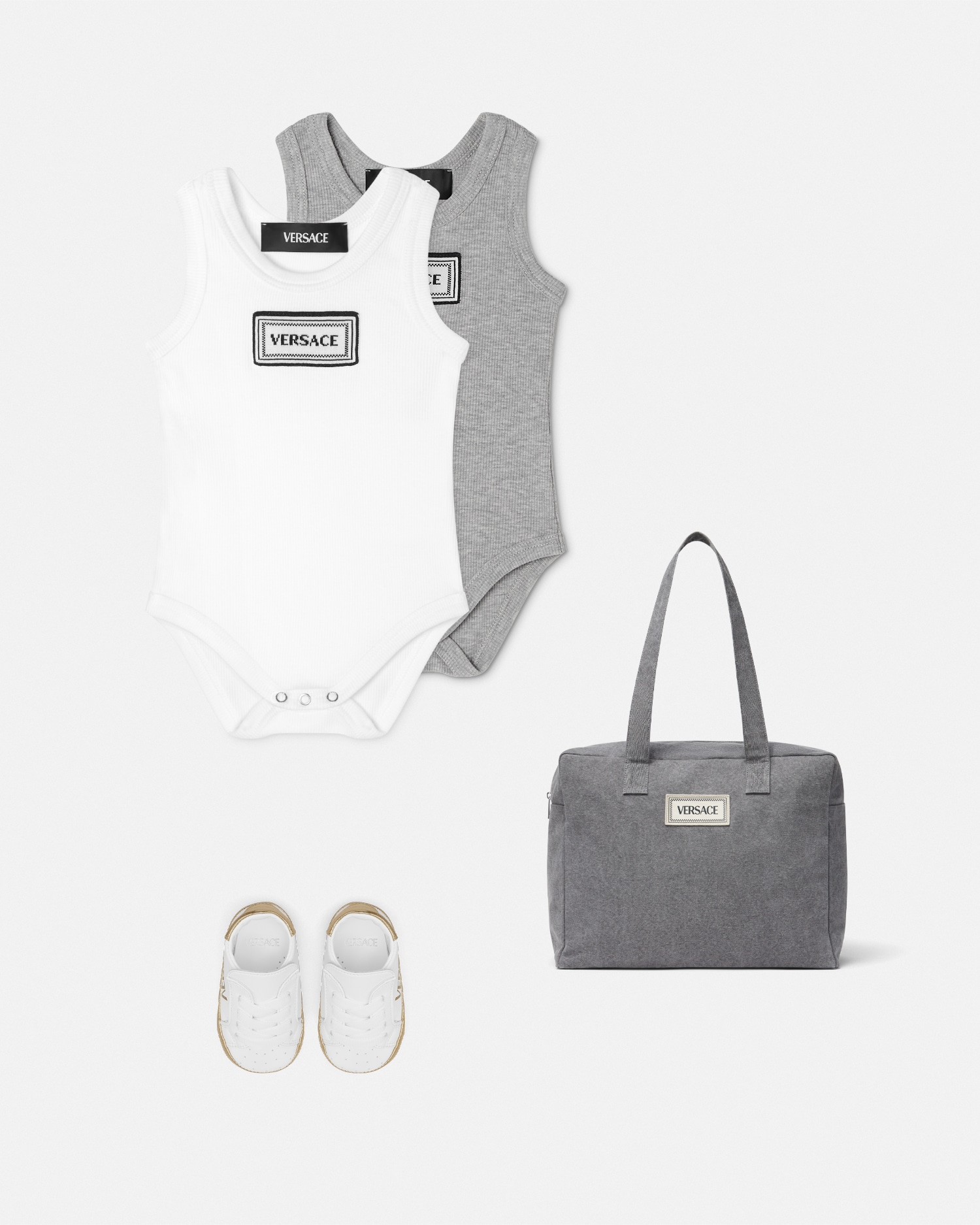 Versace Logo Baby Bodysuit 2-Pack