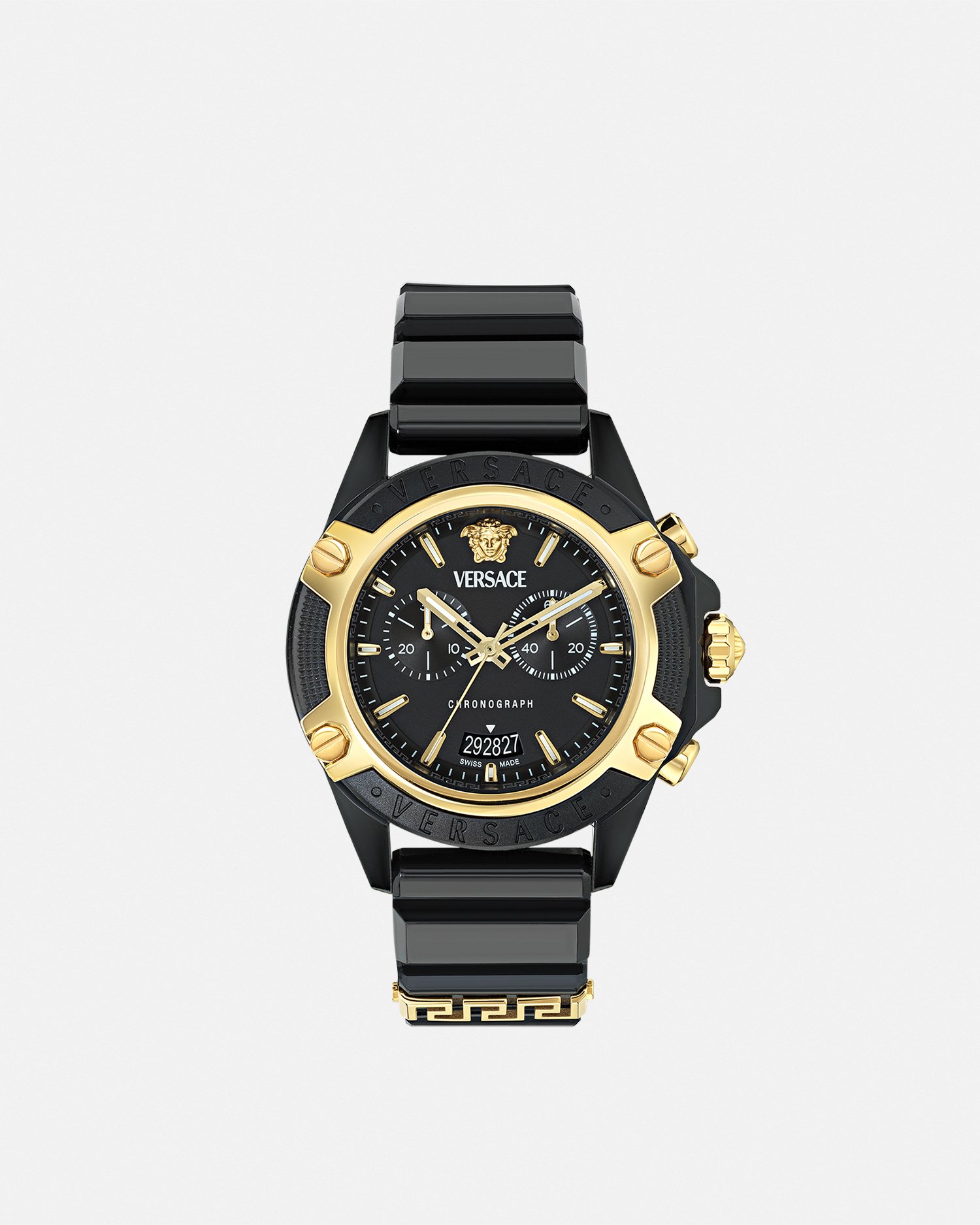 Versace Icon Active Watch In Black