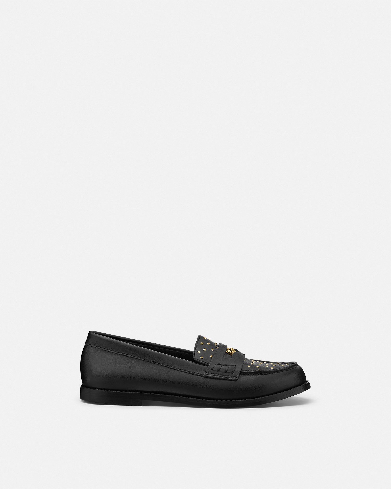Versace Medusa Kids Mocassins Cloutés In Multi