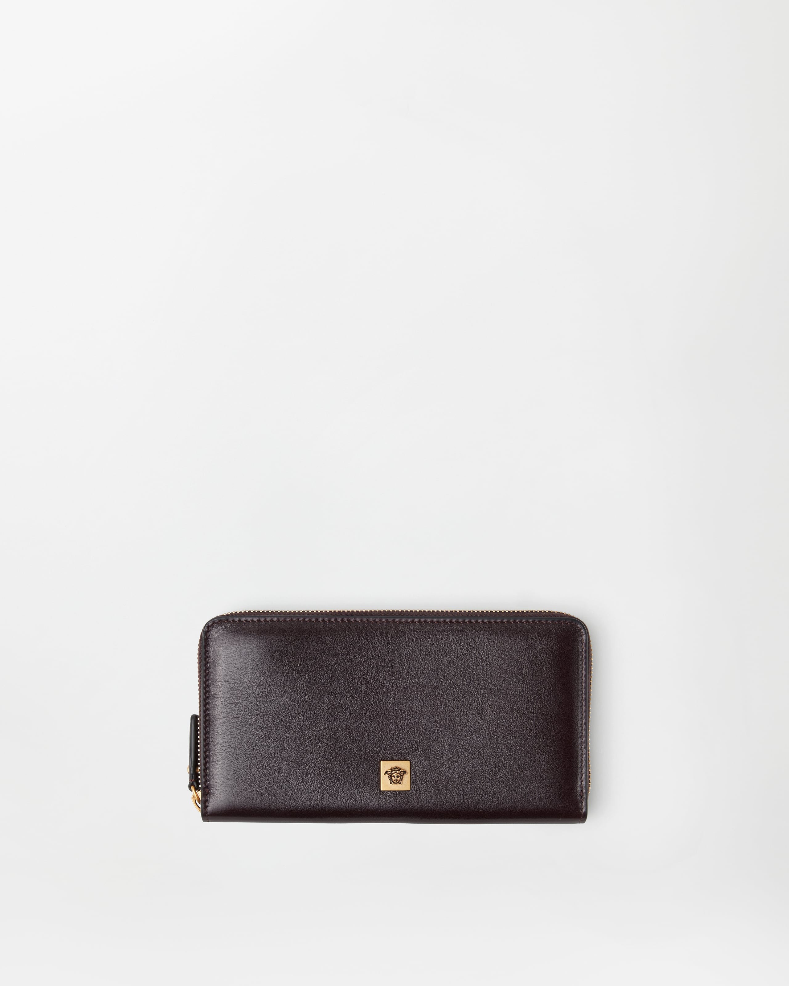 Versace Severine Portefeuille En Cuir In Brun
