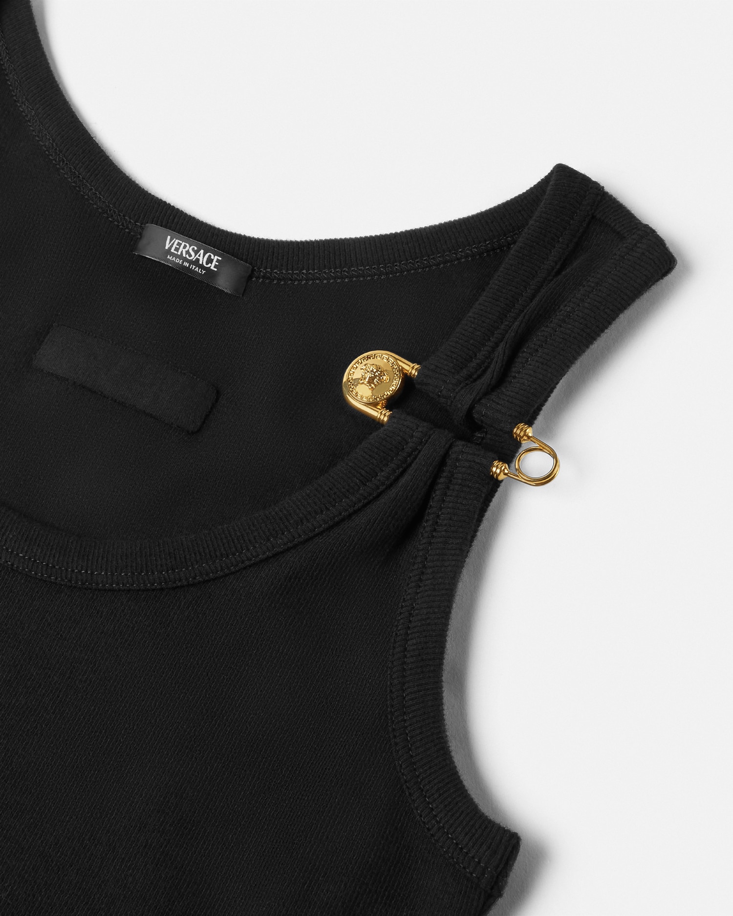 Versace Débardeur Côtelé Safety Pin