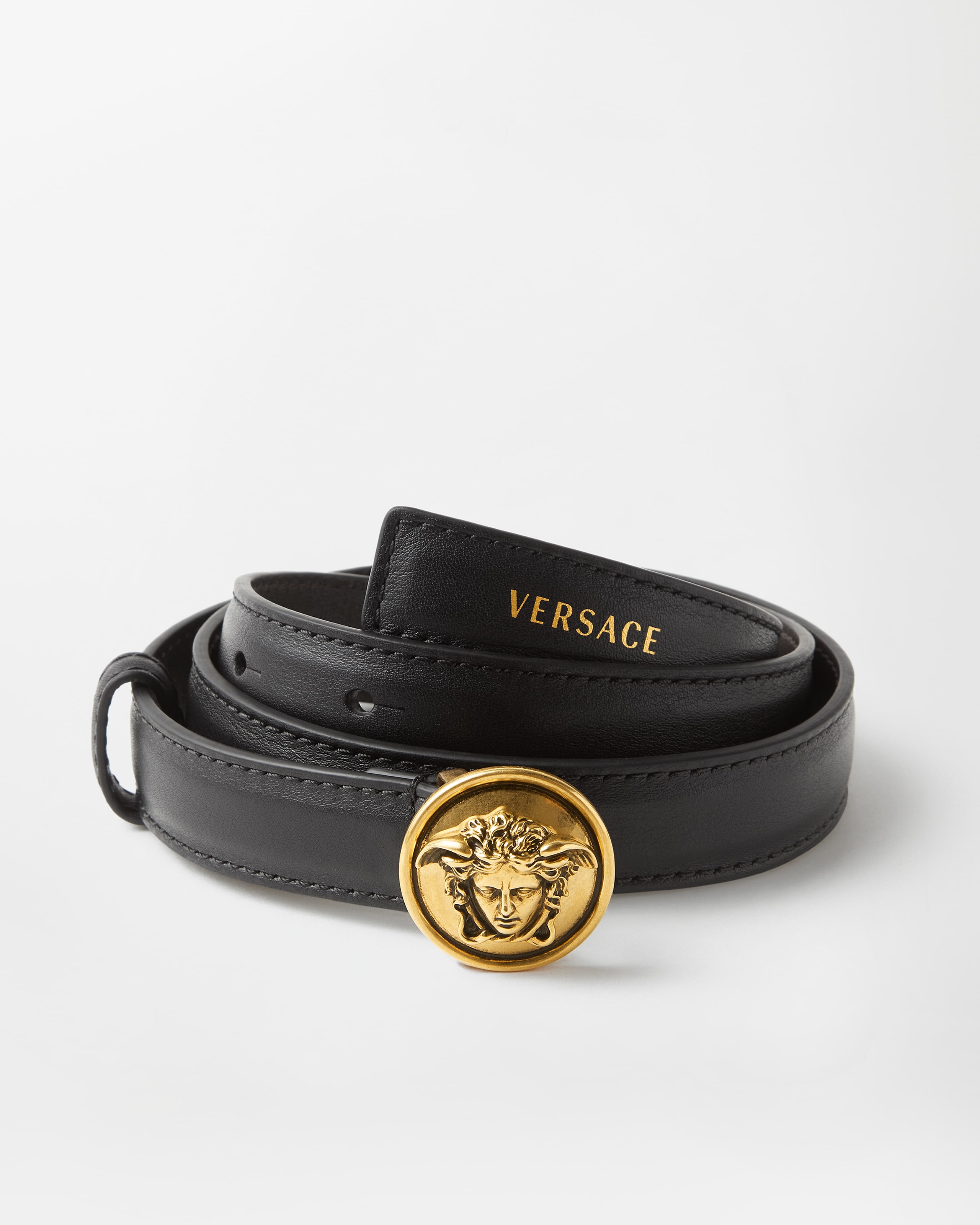 Leather Belt 2 cm | VERSACE US