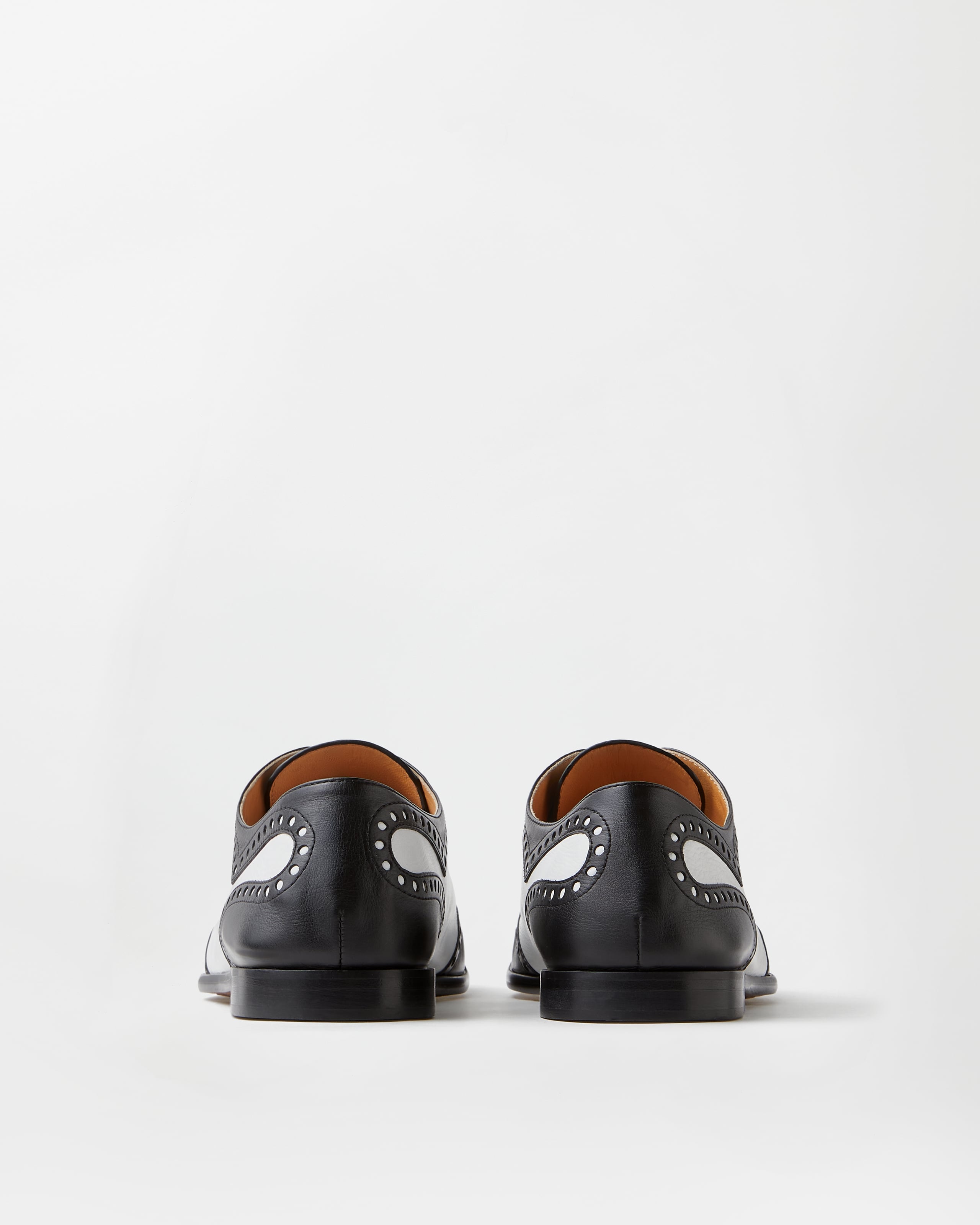 Mick Leather Derby Shoes Black | VERSACE US