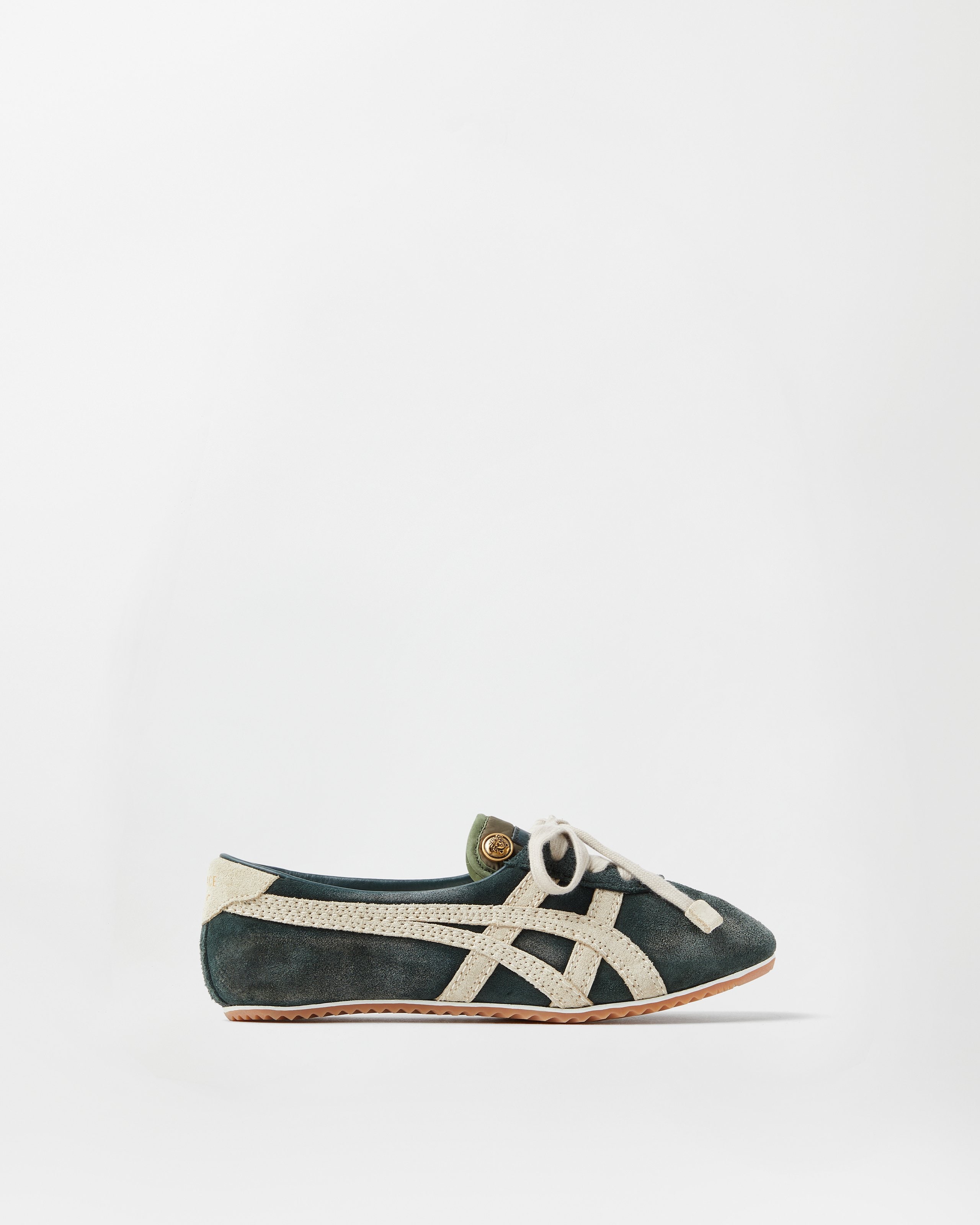 Versace Tai-chi Sakura Baskets En Daim In Green