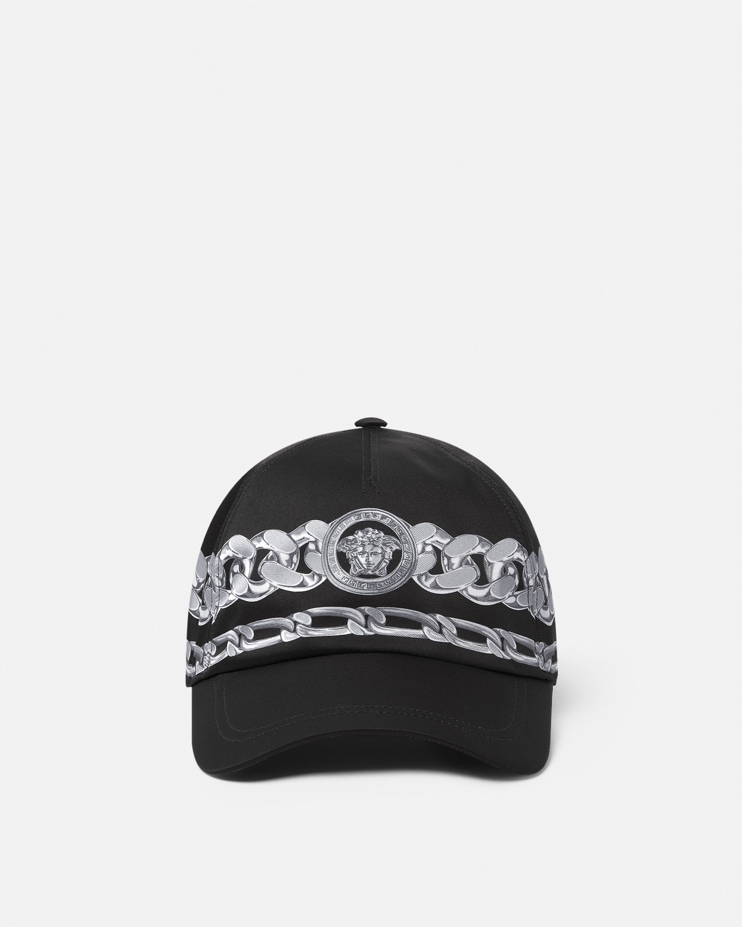 Versace Medusa Chains Baseball Cap In Print