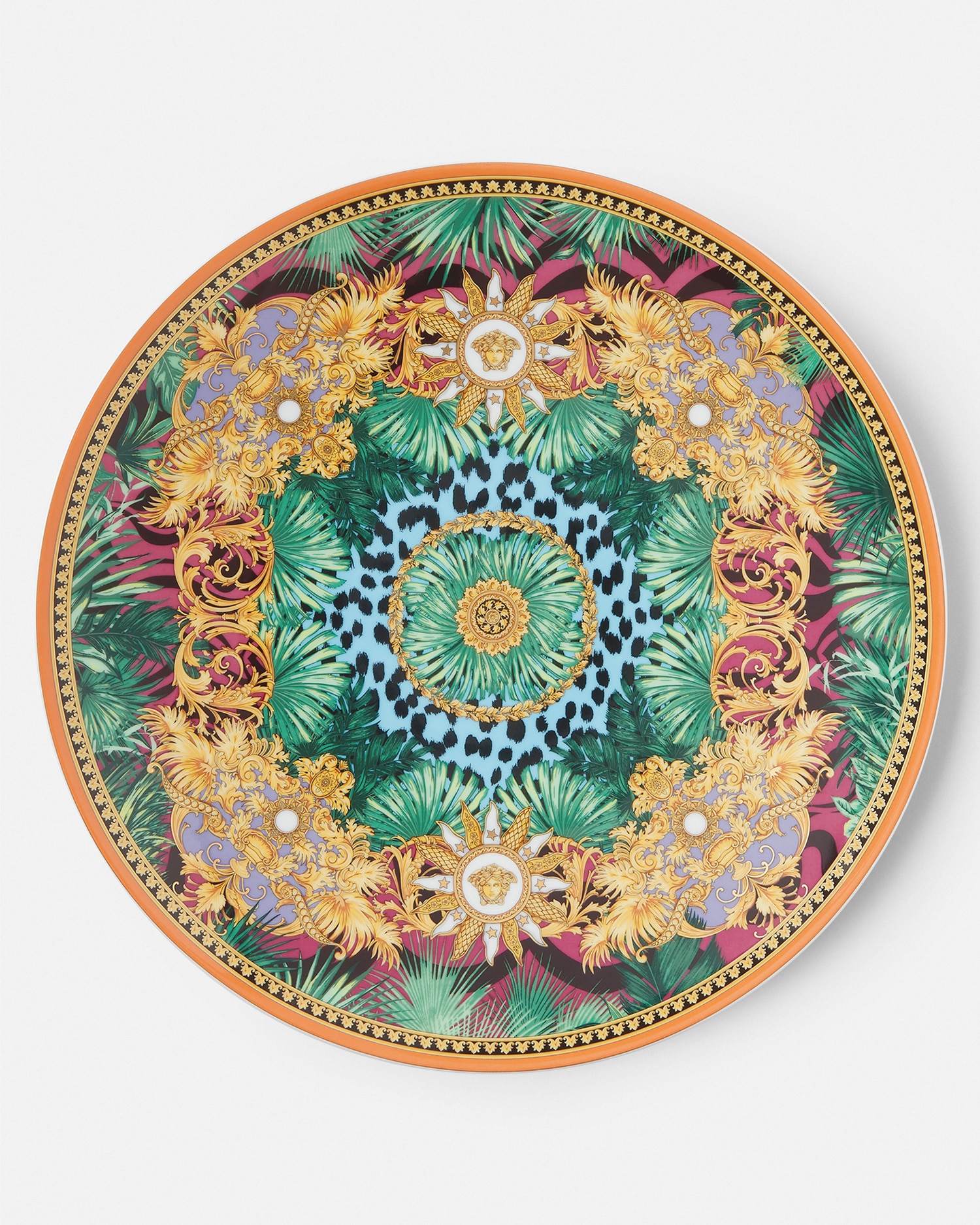 Versace Jungle Animalier Charger Plate 33 Cm In Print