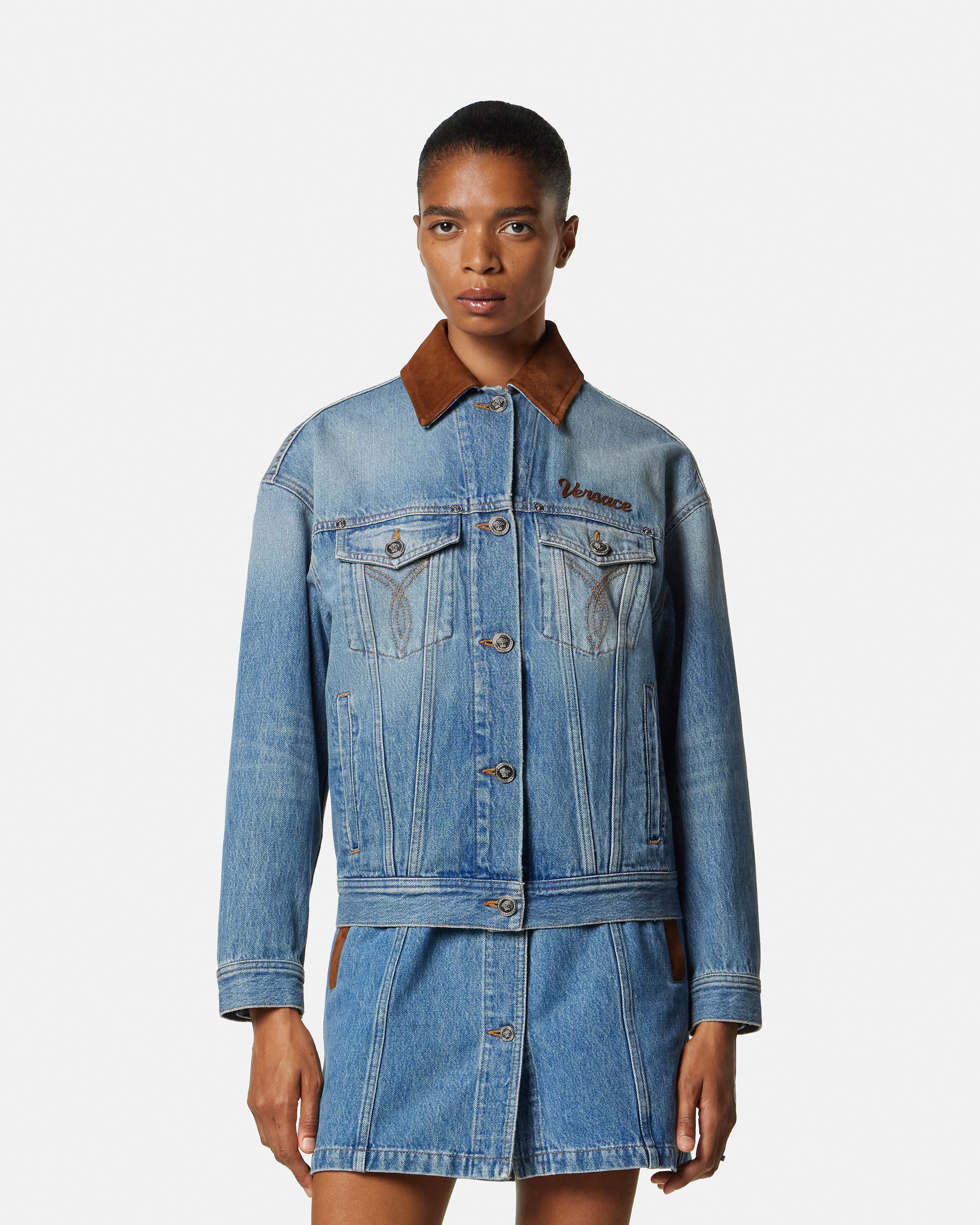 Versace Denim Jackets for Women | US Online Store