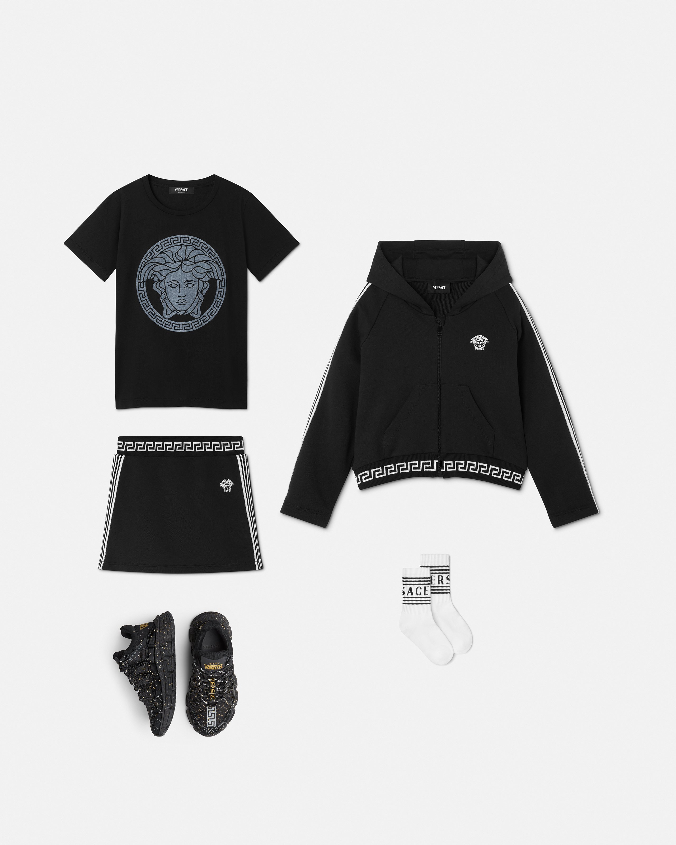 Greca Kids Zip Hoodie