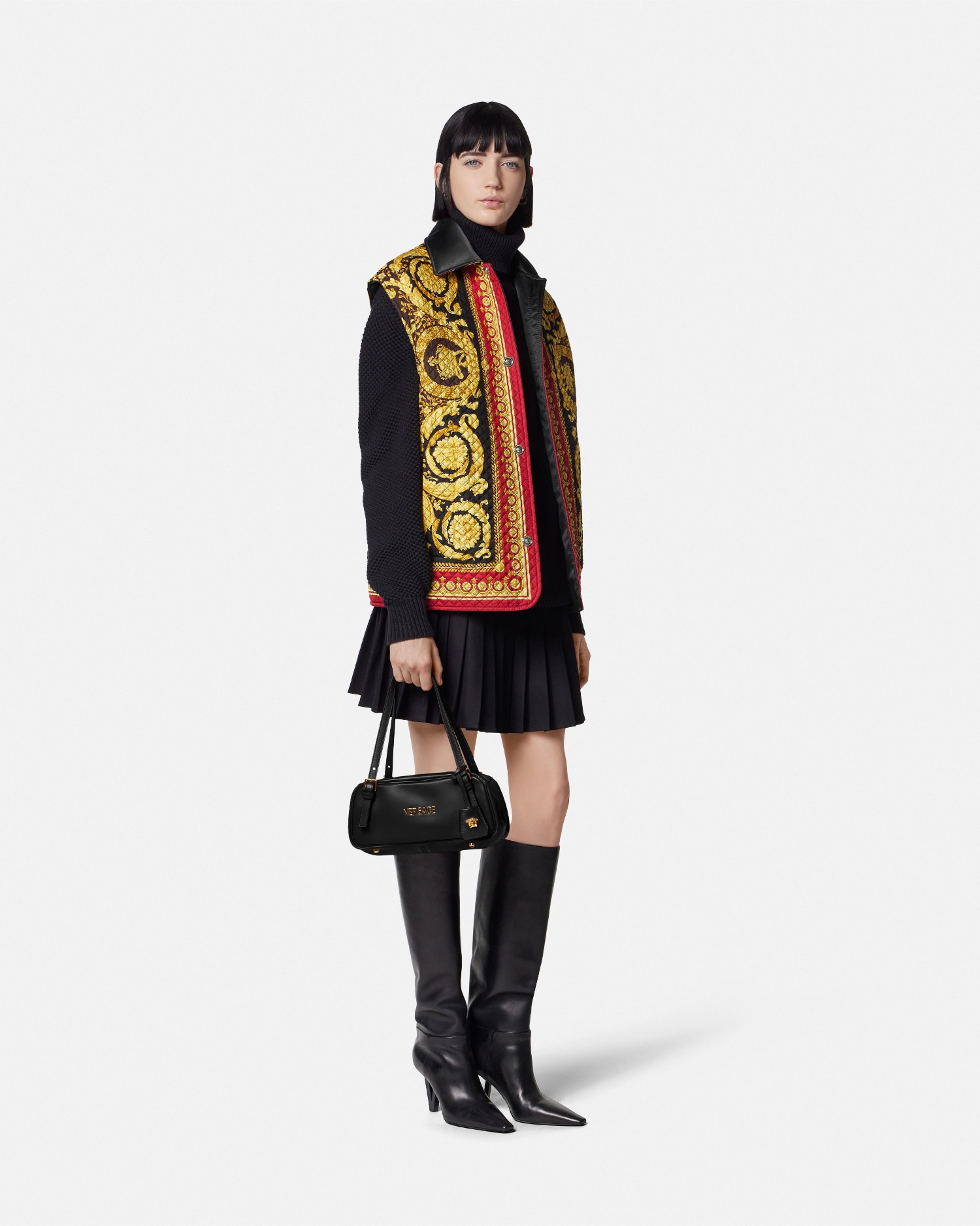 Barocco Silk Reversible Quilted Vest